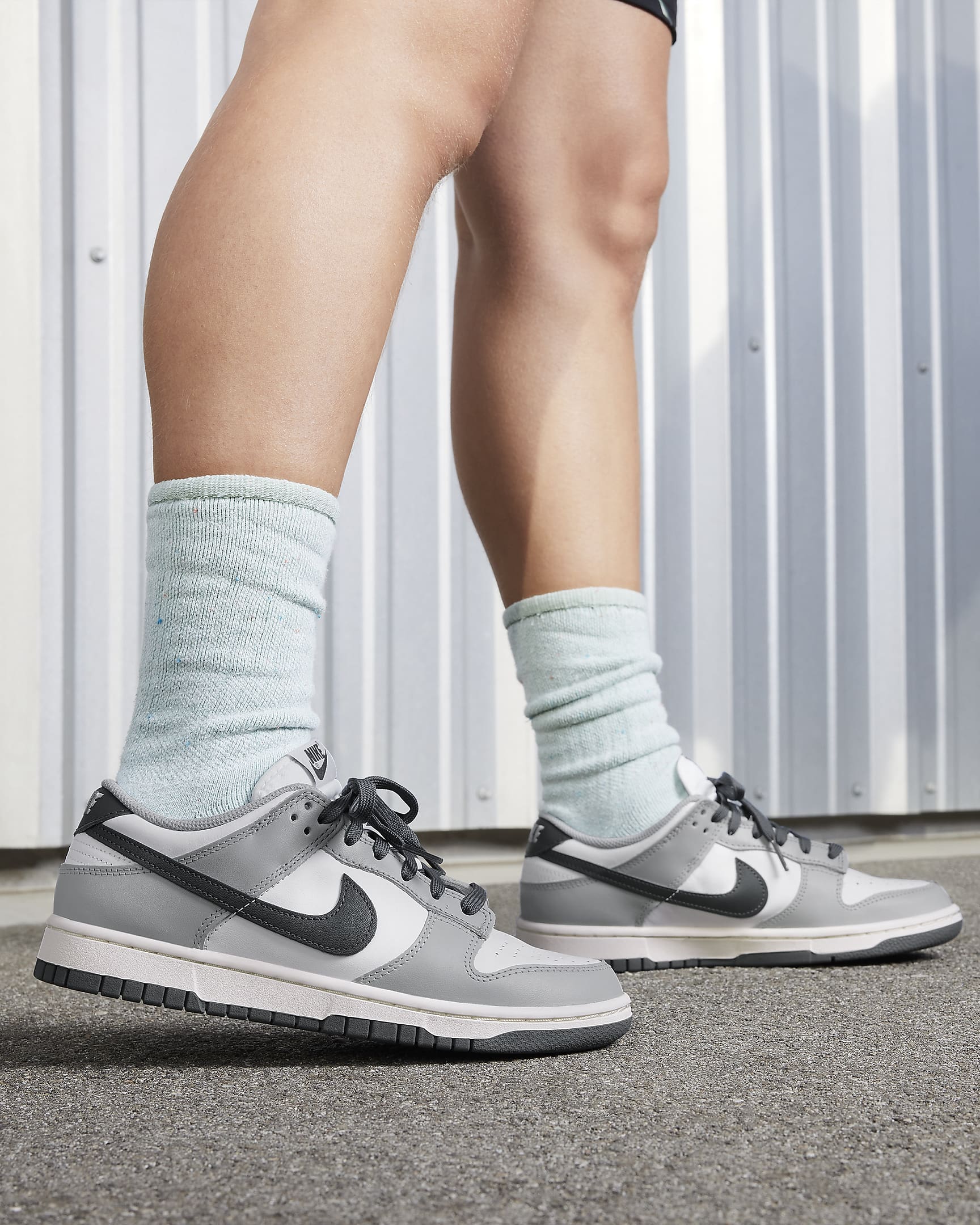 Nike Dunk Low Women's Shoes - White/Light Smoke Grey/Sail/Iron Grey