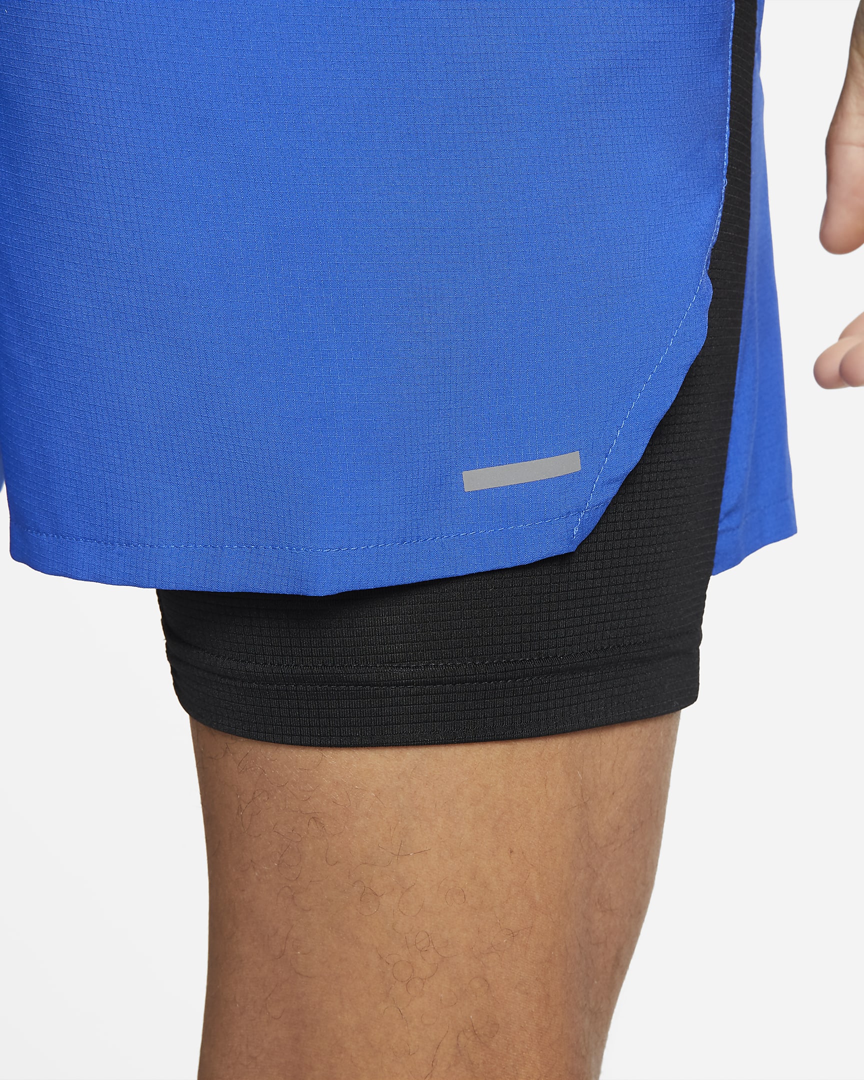 Short de running hybride Dri-FIT Nike Stride 13 cm pour homme - Game Royal/Noir/Noir