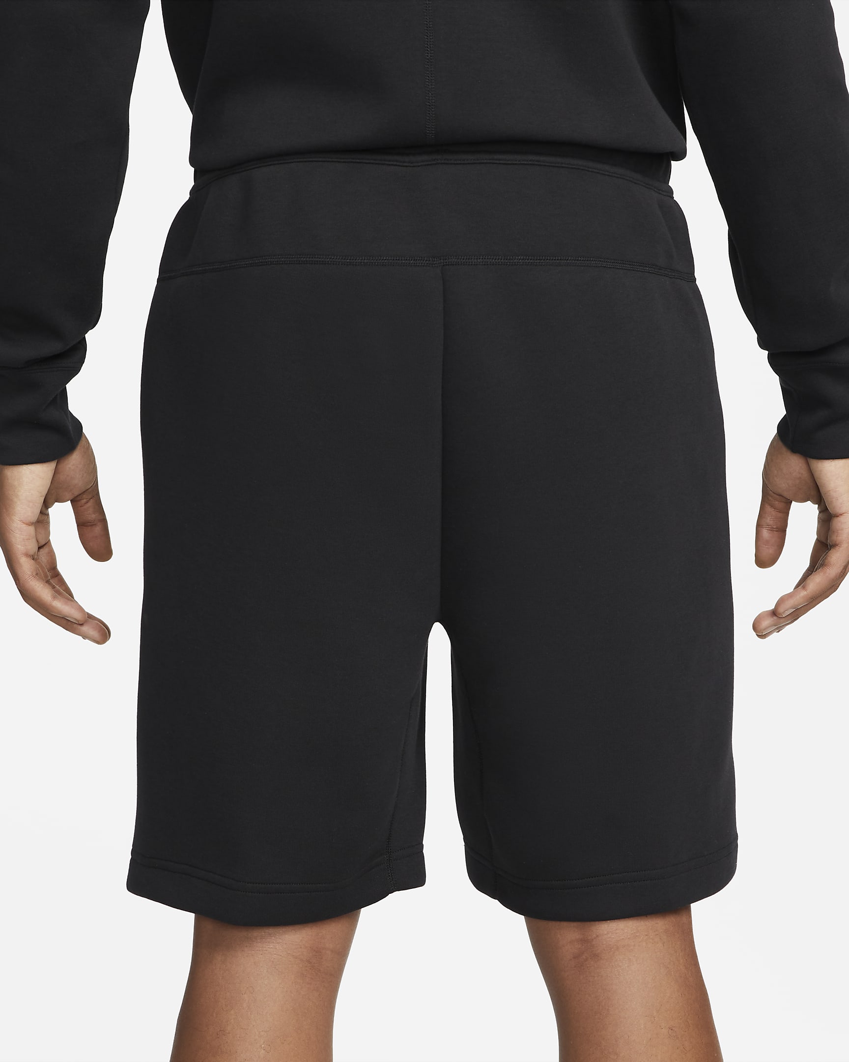 Nike Sportswear Tech Fleece-shorts til mænd - sort/sort