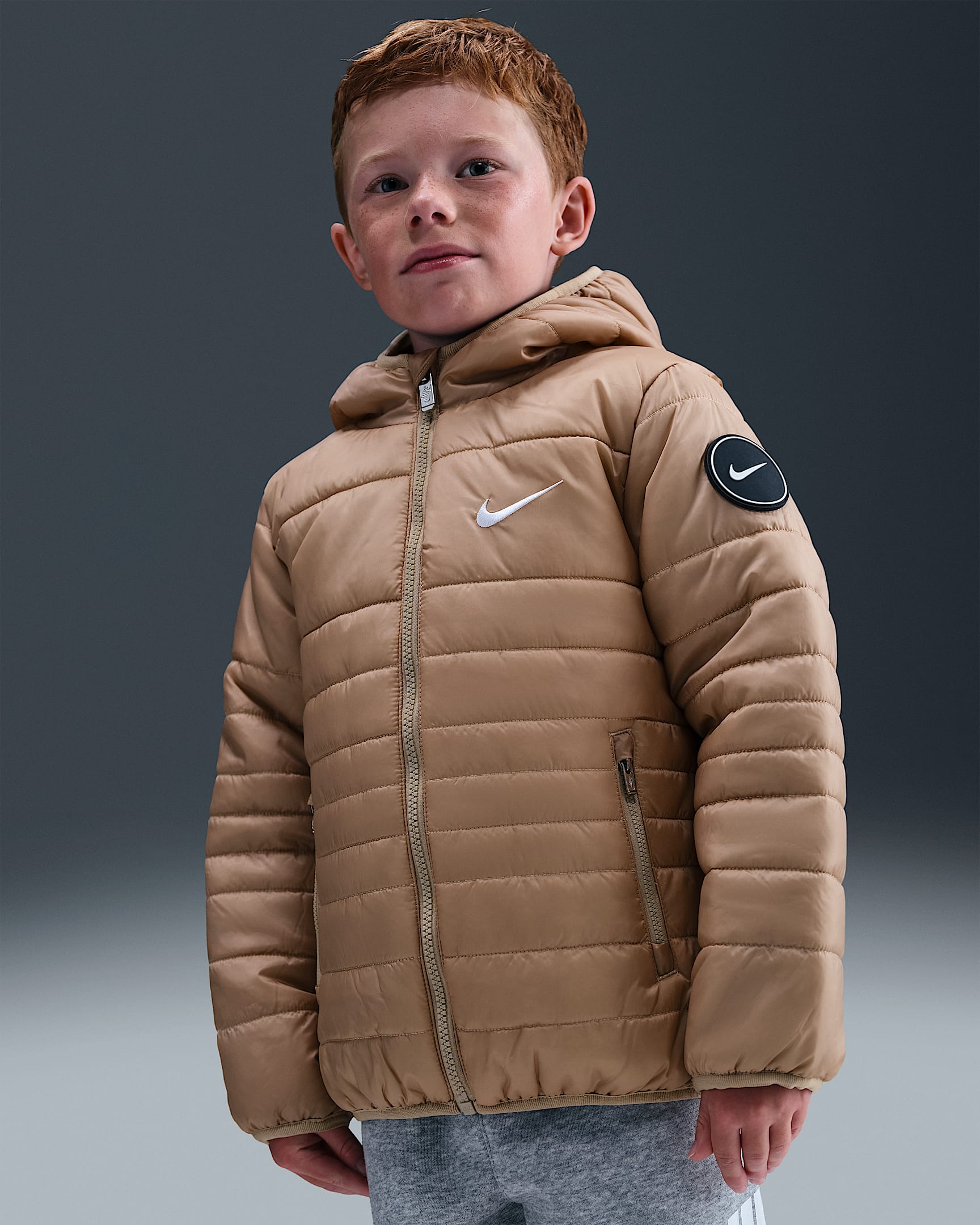 Nike Midweight Fill Jacket Little Kids Jacket - Hemp
