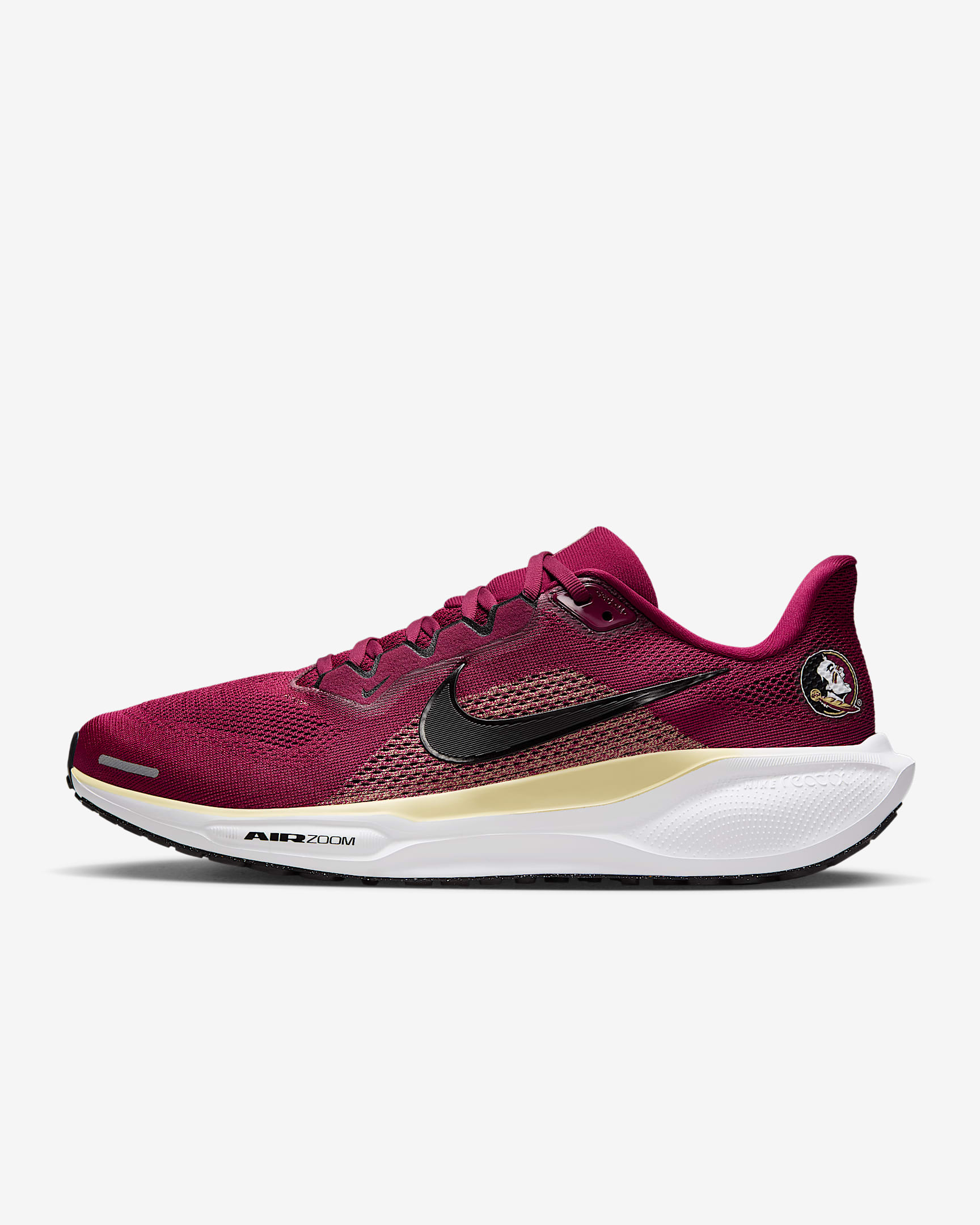 Florida State Pegasus 41 Men's Nike College Road Running Shoes - Team Maroon/Team Gold/Black