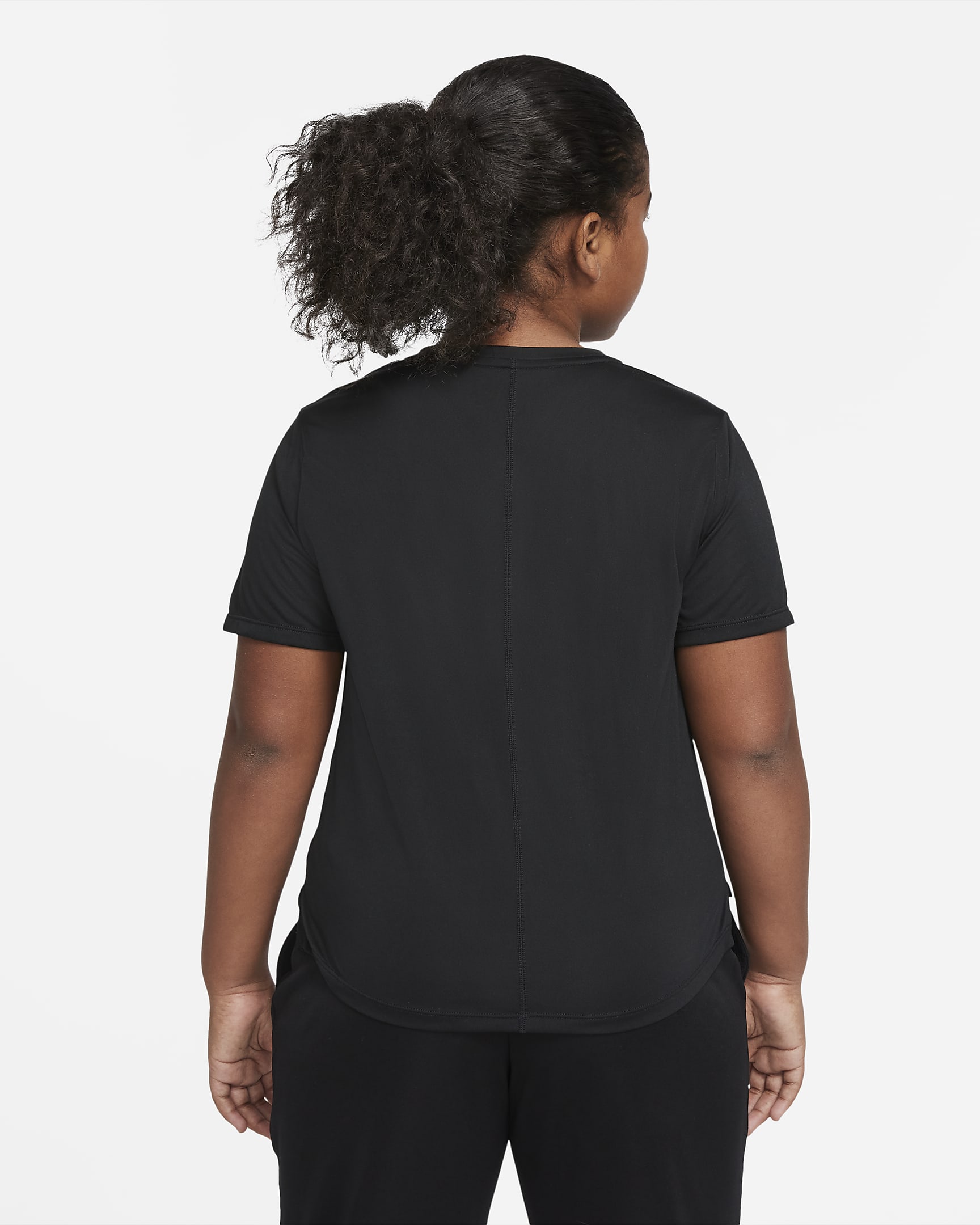 Nike Dri-FIT One Big Kids' (Girls') Short-Sleeve Training Top (Extended ...