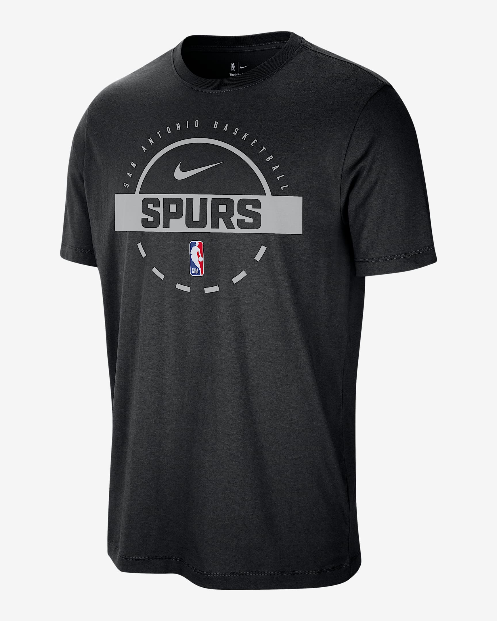 San Antonio Spurs Men's Nike NBA Practice T-Shirt - Black