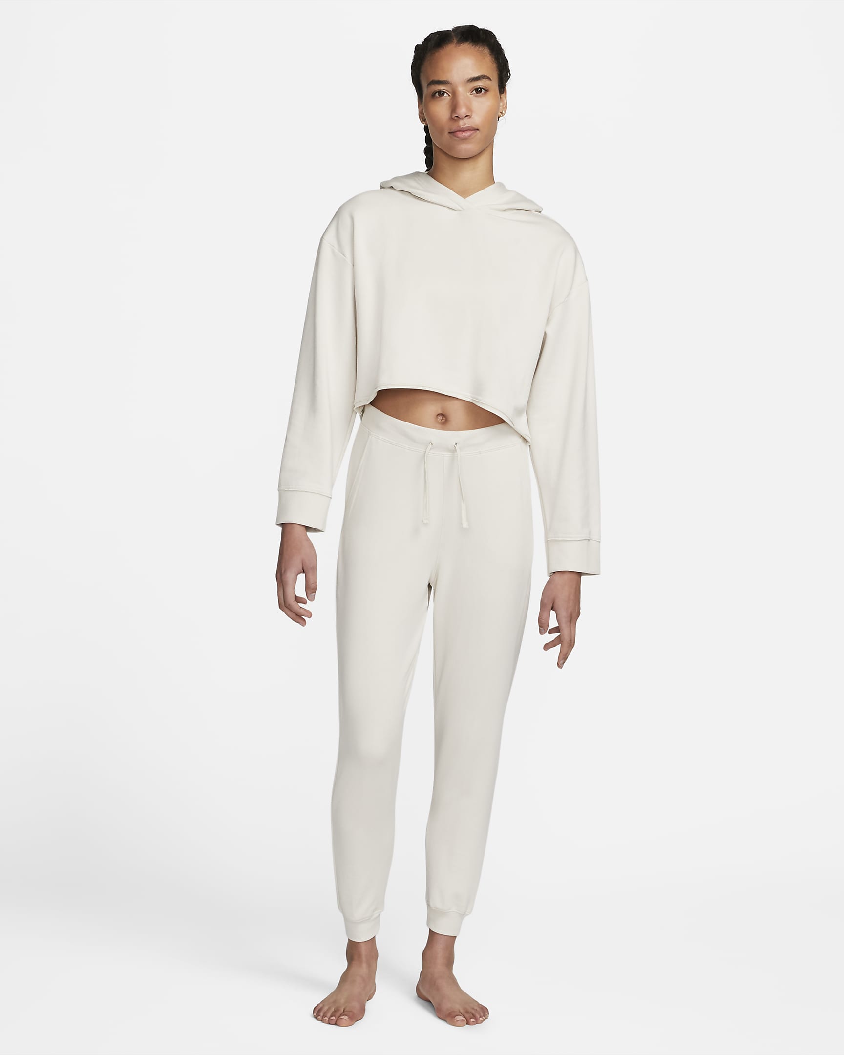 Nike Yoga Luxe Women's Cropped Fleece Hoodie. Nike SI