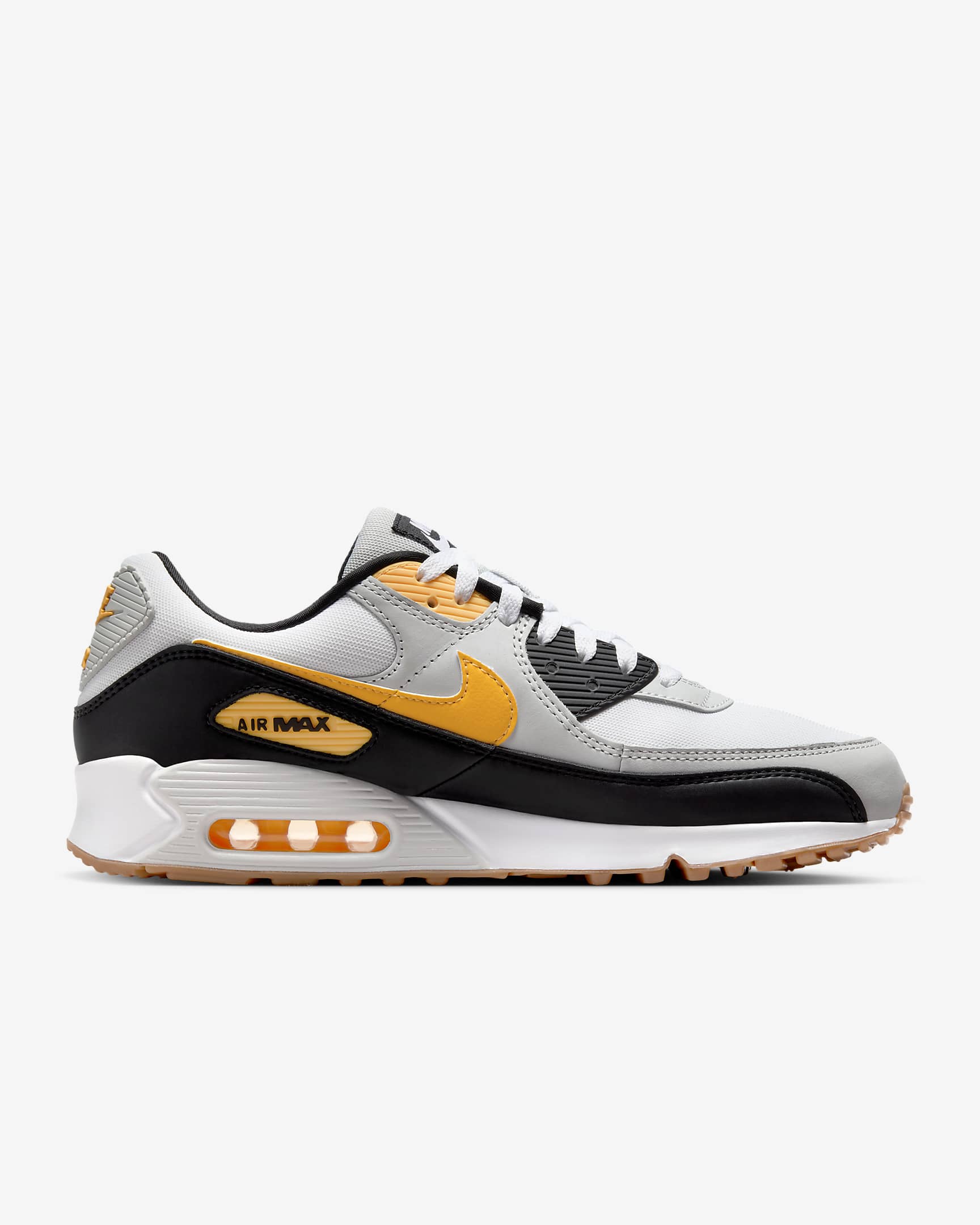 Nike Air Max 90 herenschoenen - Wit/Photon Dust/Zwart/Laser Orange