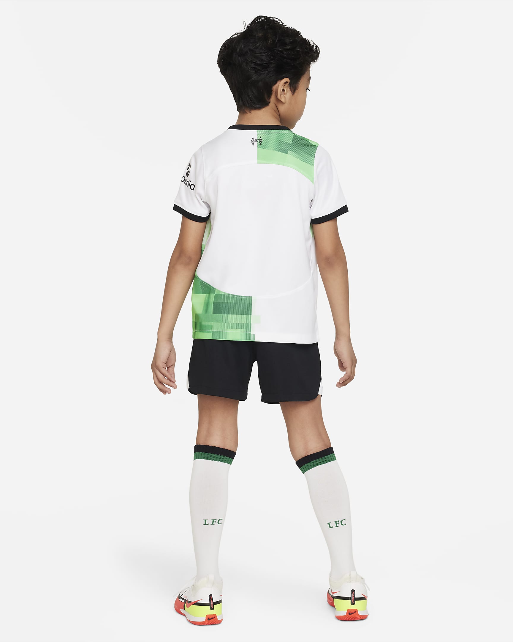 Liverpool F.C. 2023/24 Away Younger Kids' Nike Dri-FIT 3-Piece Kit. Nike BG