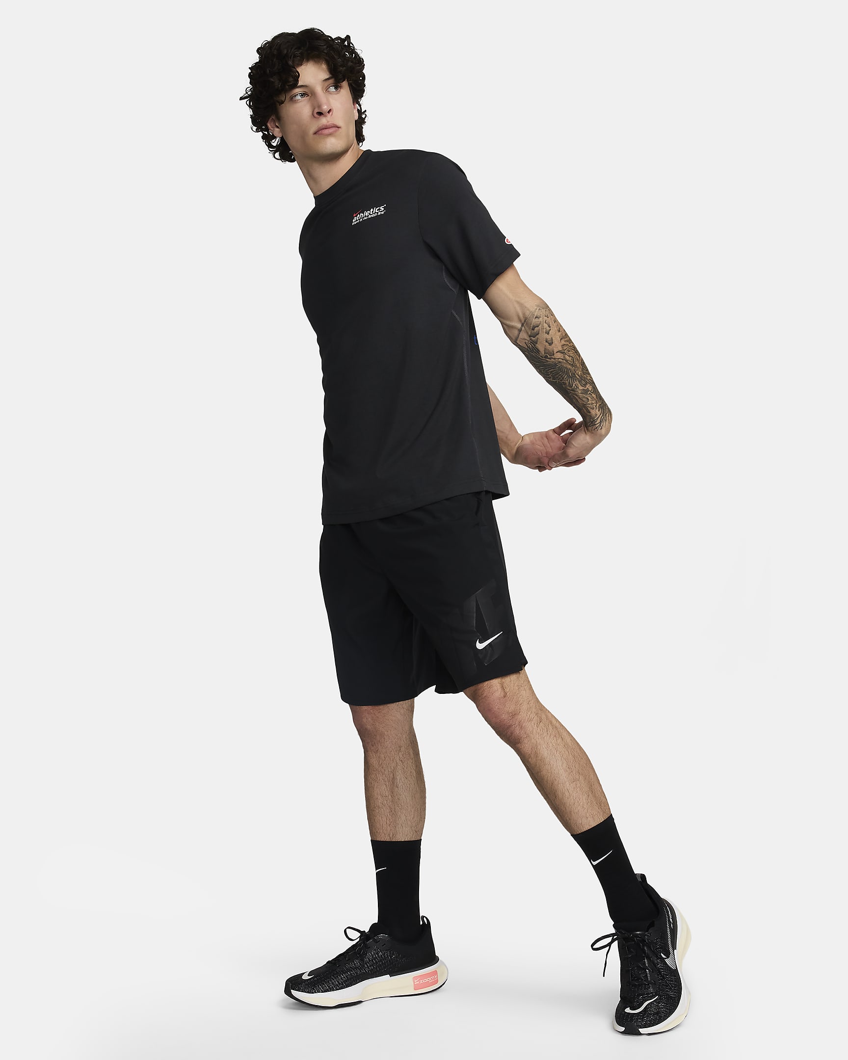 Nike Primary Men's Dri-FIT Short-Sleeve Running Top - Off-Noir