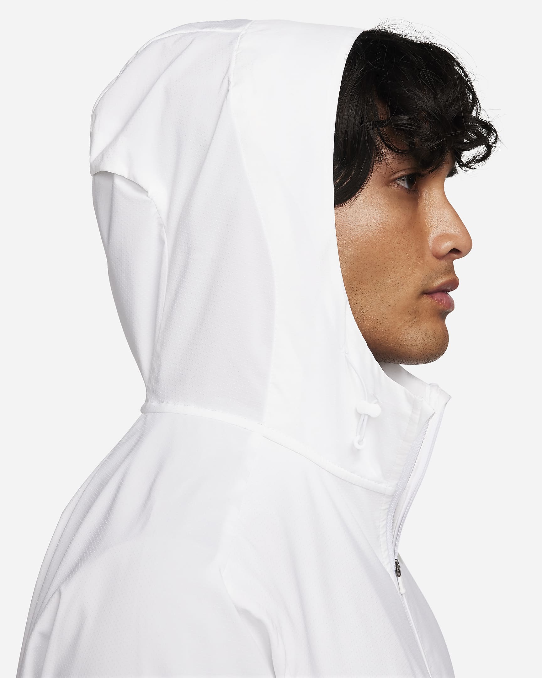 Chamarra de correr Repel para hombre Nike Windrunner - Blanco/Blanco