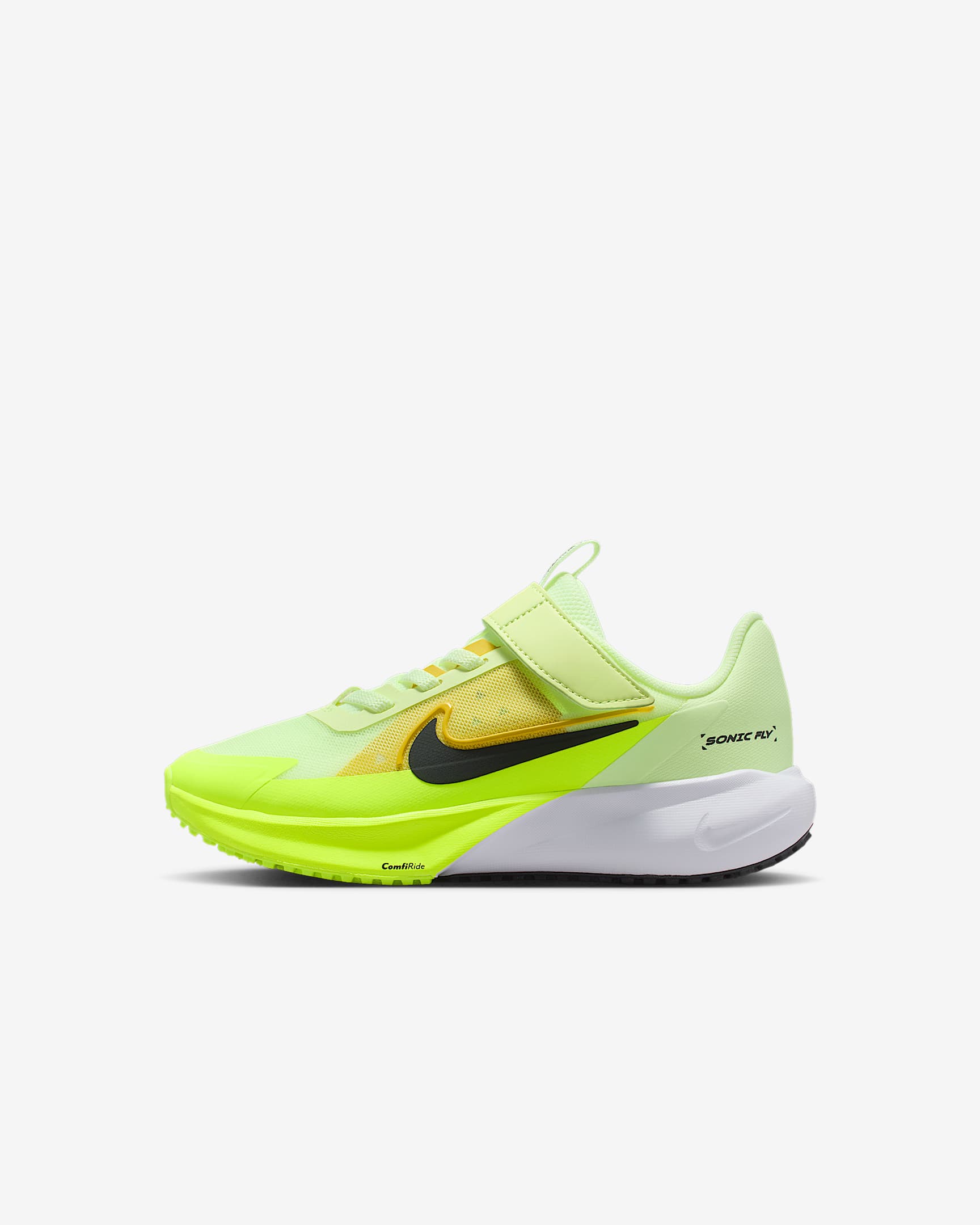 Tenis de correr para niños de preescolar Nike Sonic Fly - Voltio ligero/Volt/Limón brillante/Negro