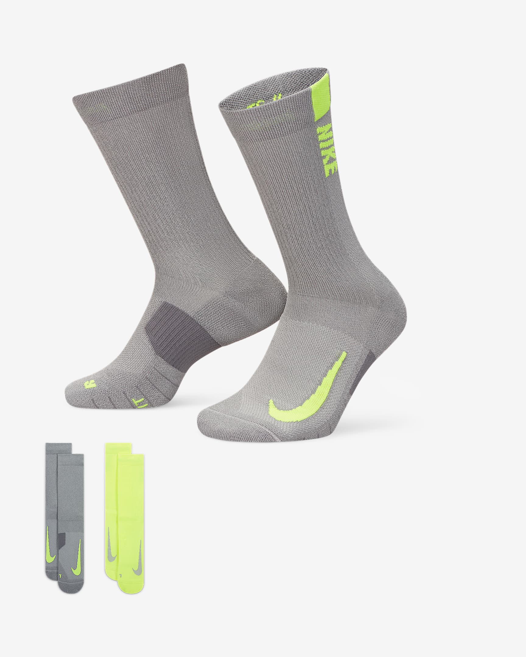 Nike Multiplier Crew Sock (2 Pairs) - Multi-Color