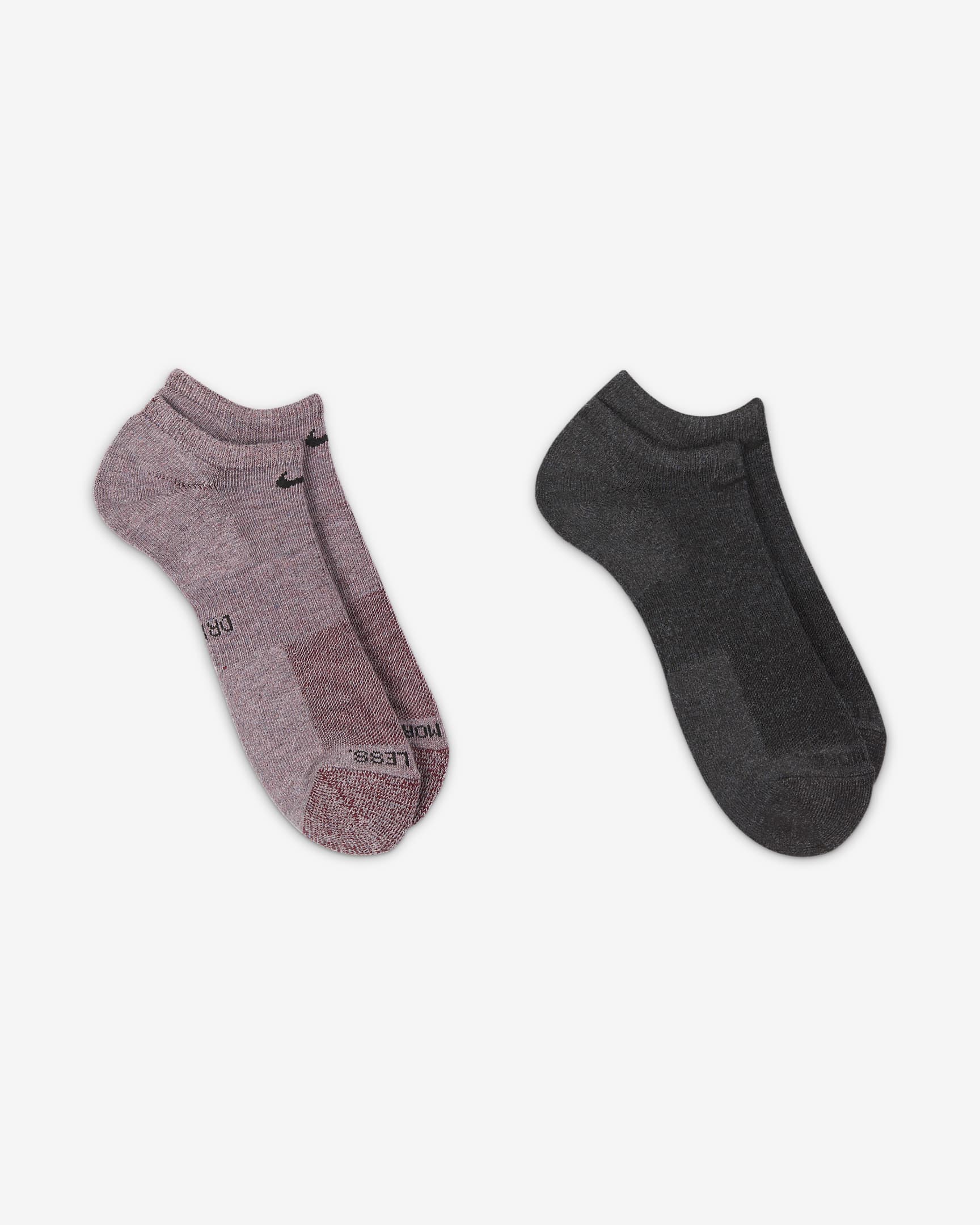 Nike Everyday Plus Cushioned No-Show Socks (2 Pairs) - Multi-Colour