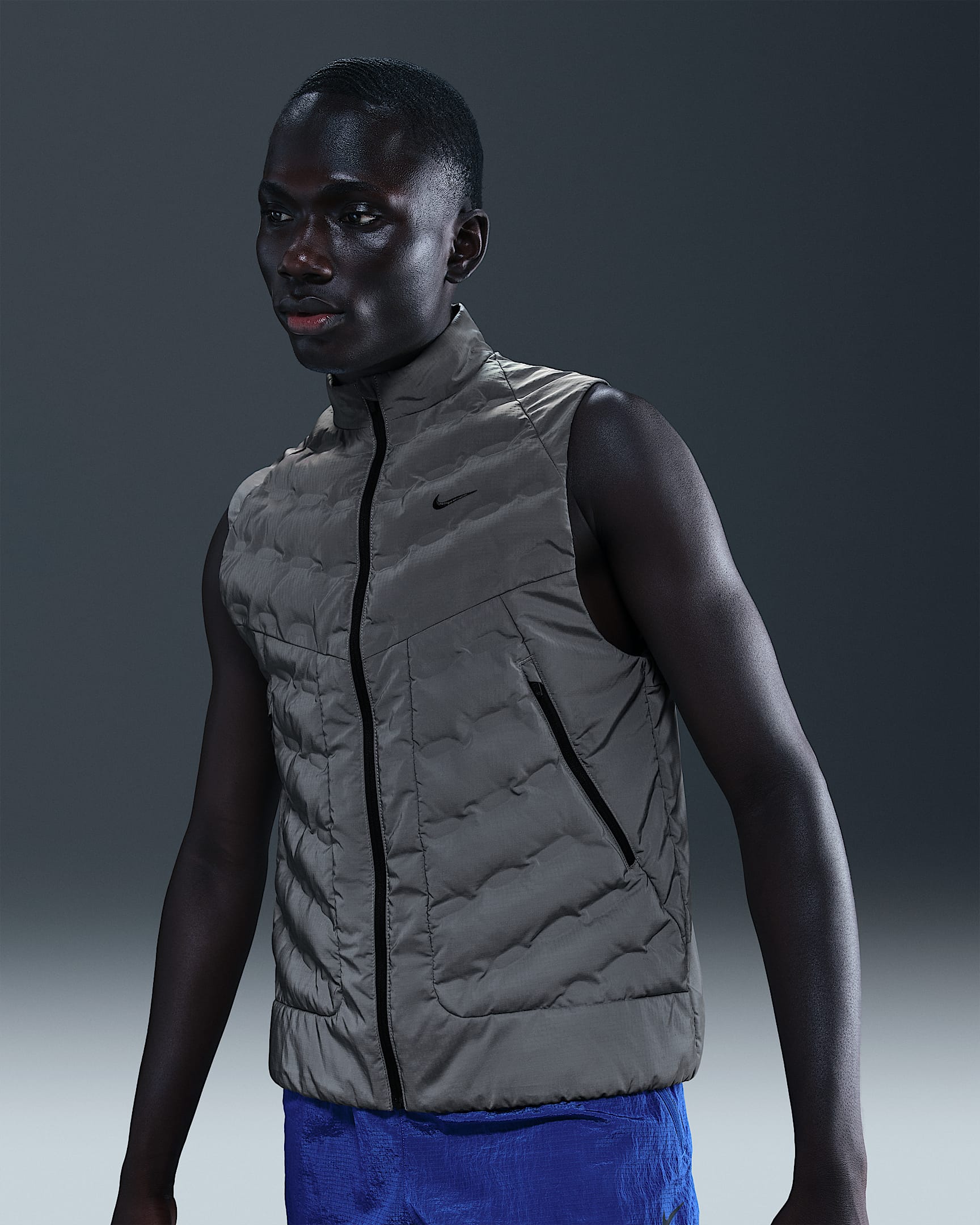 Nike Men's Therma-FIT ADV Reflective Design Running Gilet - Reflect Silver