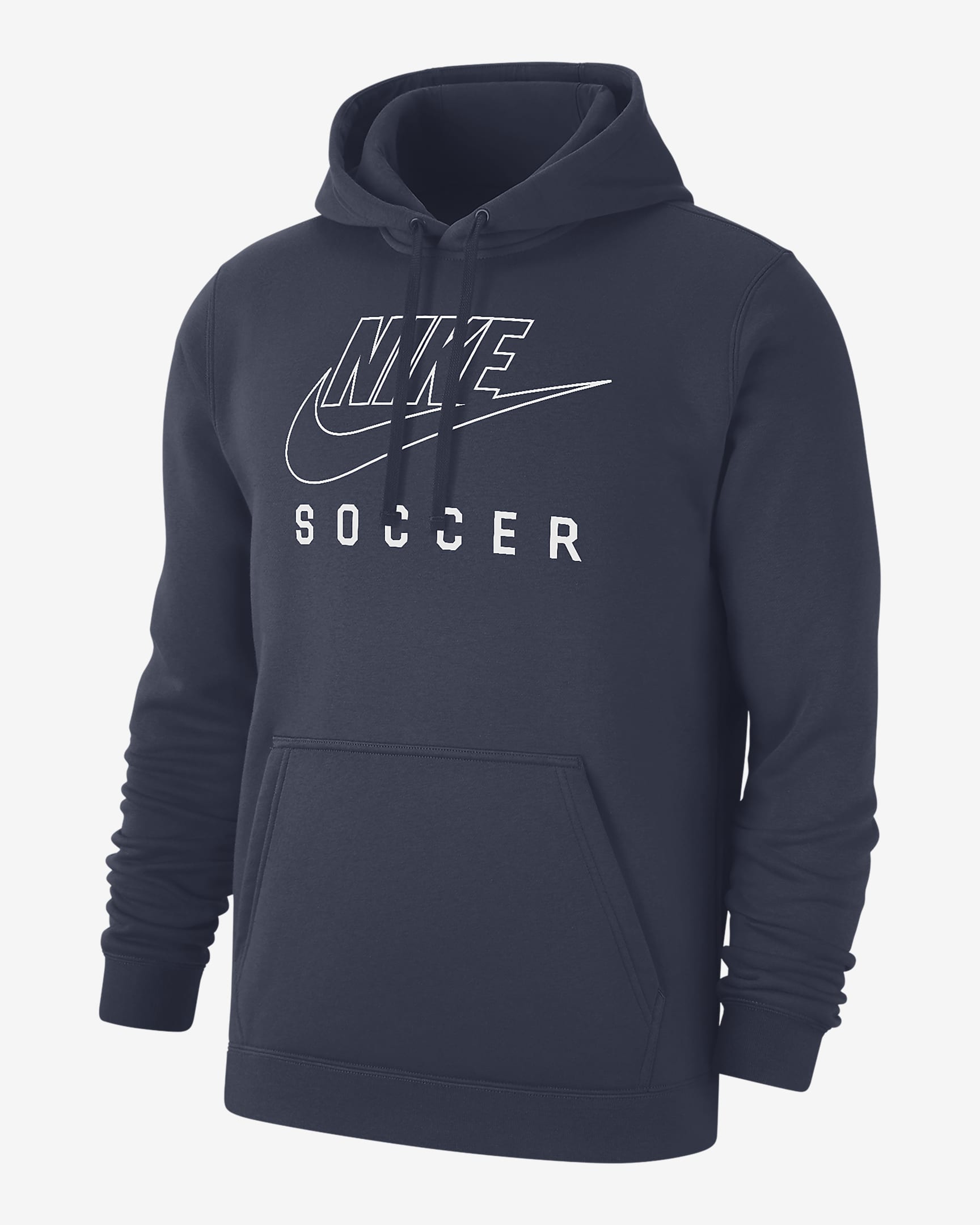 Nike Swoosh Club Fleece Men's Soccer Pullover Hoodie - Thunder Blue