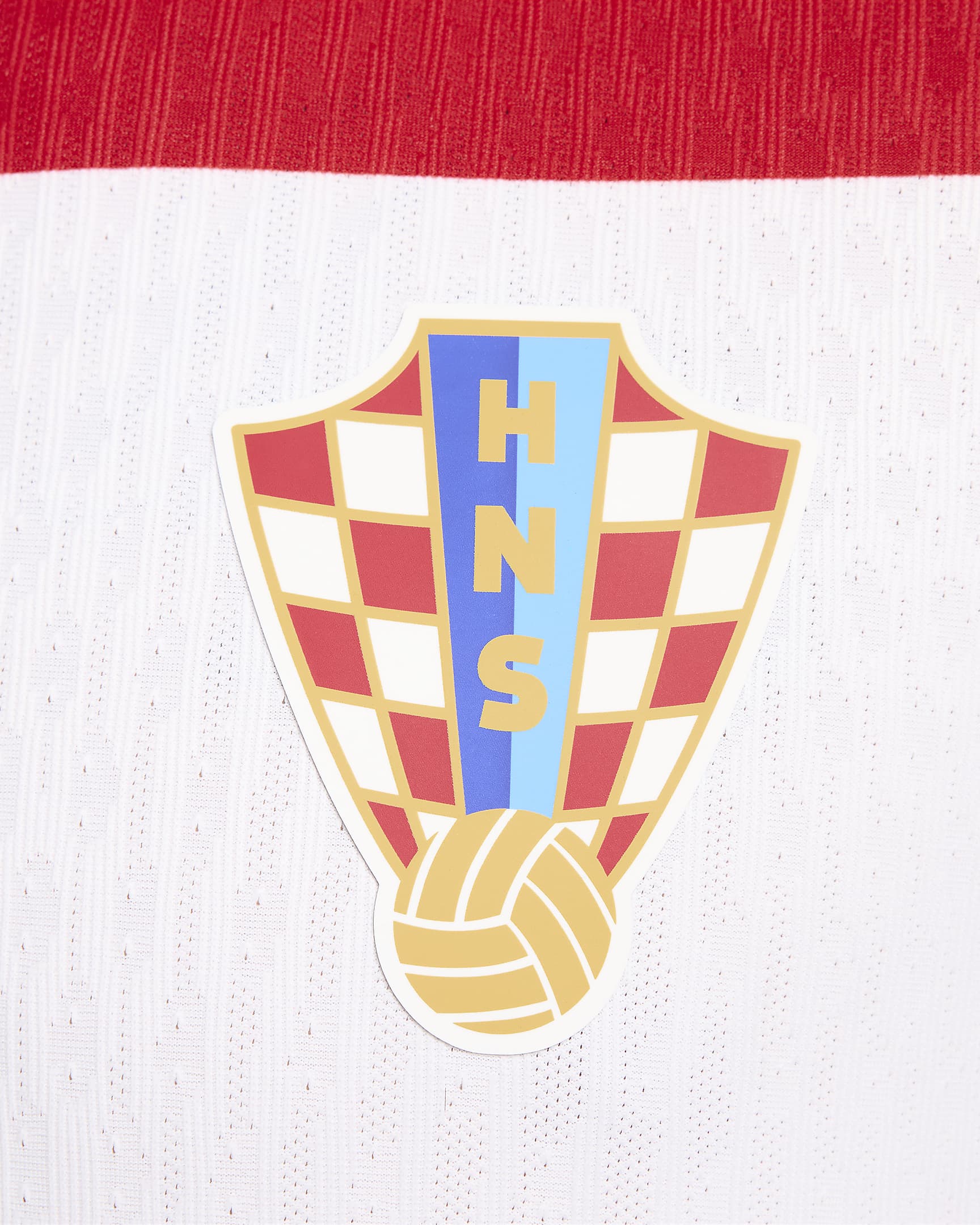 Maillot de foot à manches courtes authentique Nike Dri-FIT ADV Croatie 2024/25 Match Domicile pour homme - Blanc/University Red/Blanc