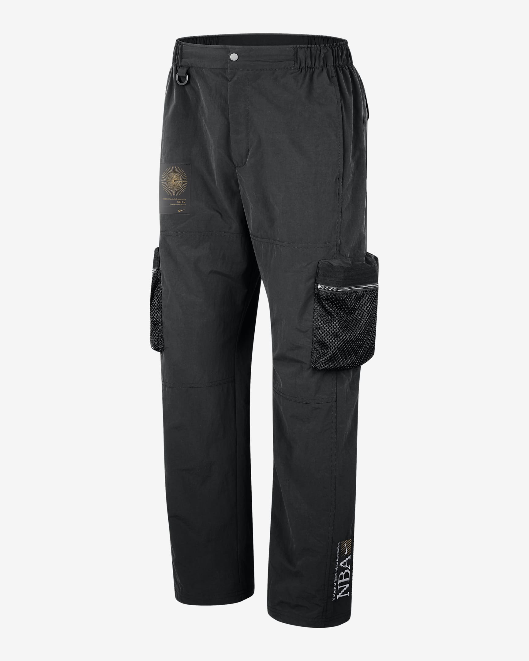 Team 31 Men's Nike NBA Cargo Trousers - Black/Metallic Gold