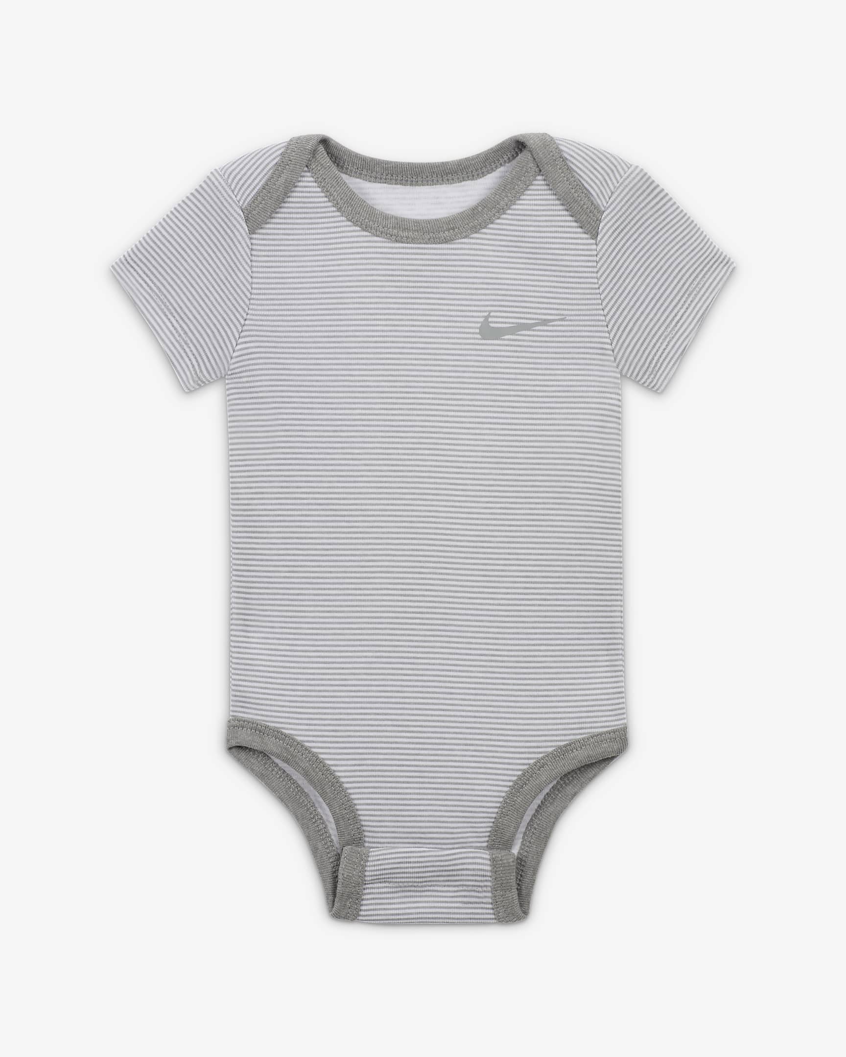 Bodyset Nike Baby Essentials för baby (0–9 mån) (3-pack) - Dark Grey Heather