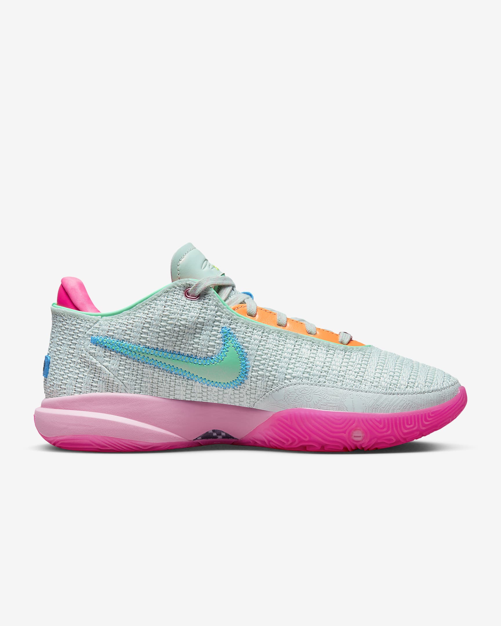 LeBron XX EP Basketball Shoes - Barely Green/Medium Soft Pink/Light Bone/Multi-Colour