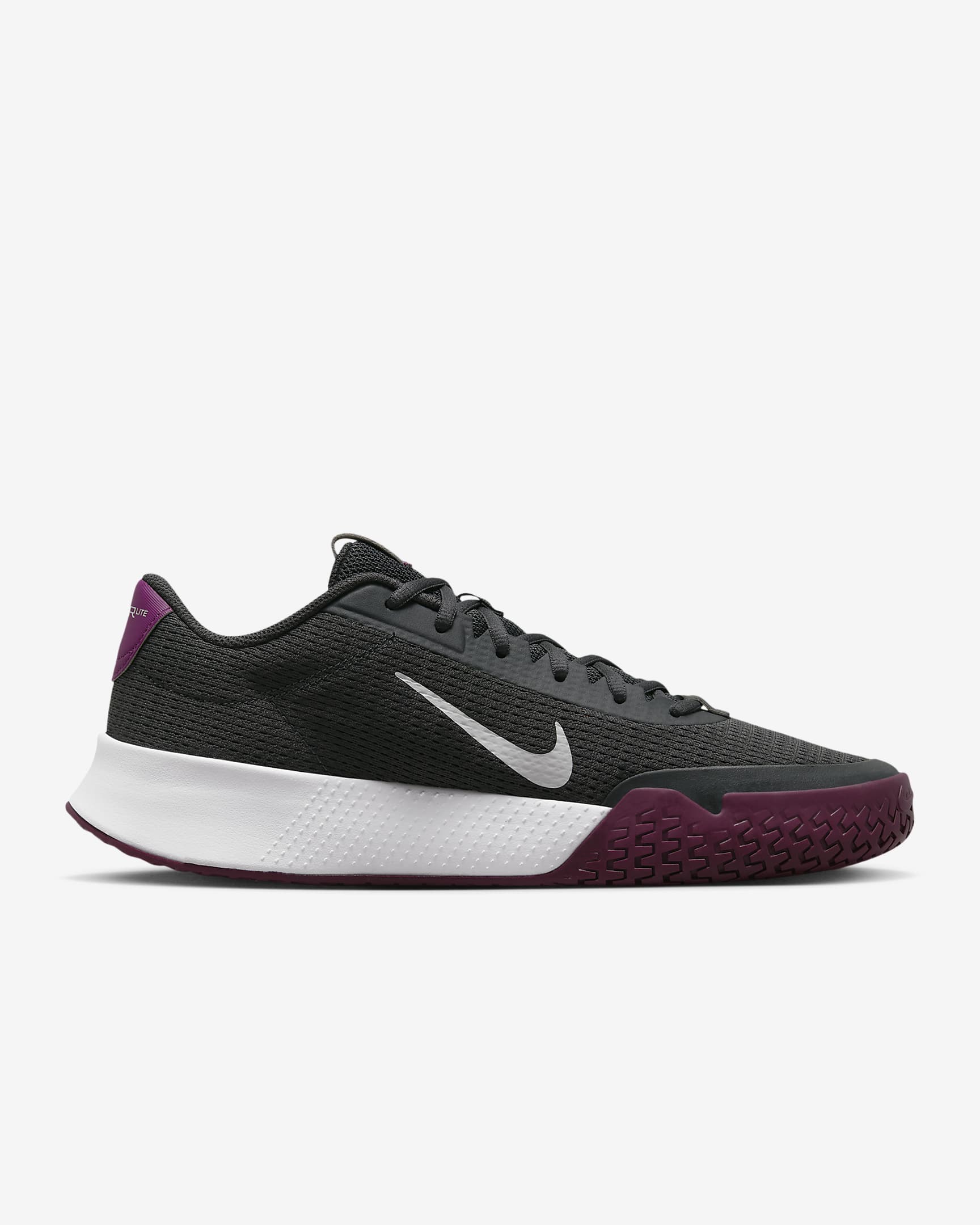 Tenis de tenis de cancha dura para hombre NikeCourt Vapor Lite 2 - Gris humo oscuro/Sangría/Polvo fotón