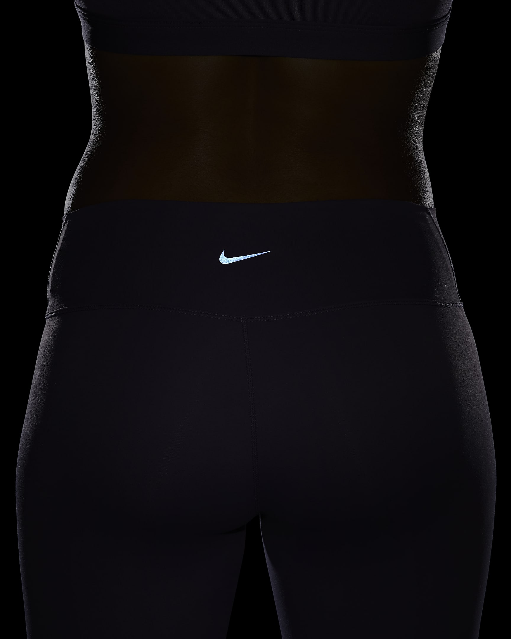 Nike One Capri-Leggings mit hohem Bund für Damen - Daybreak/Schwarz