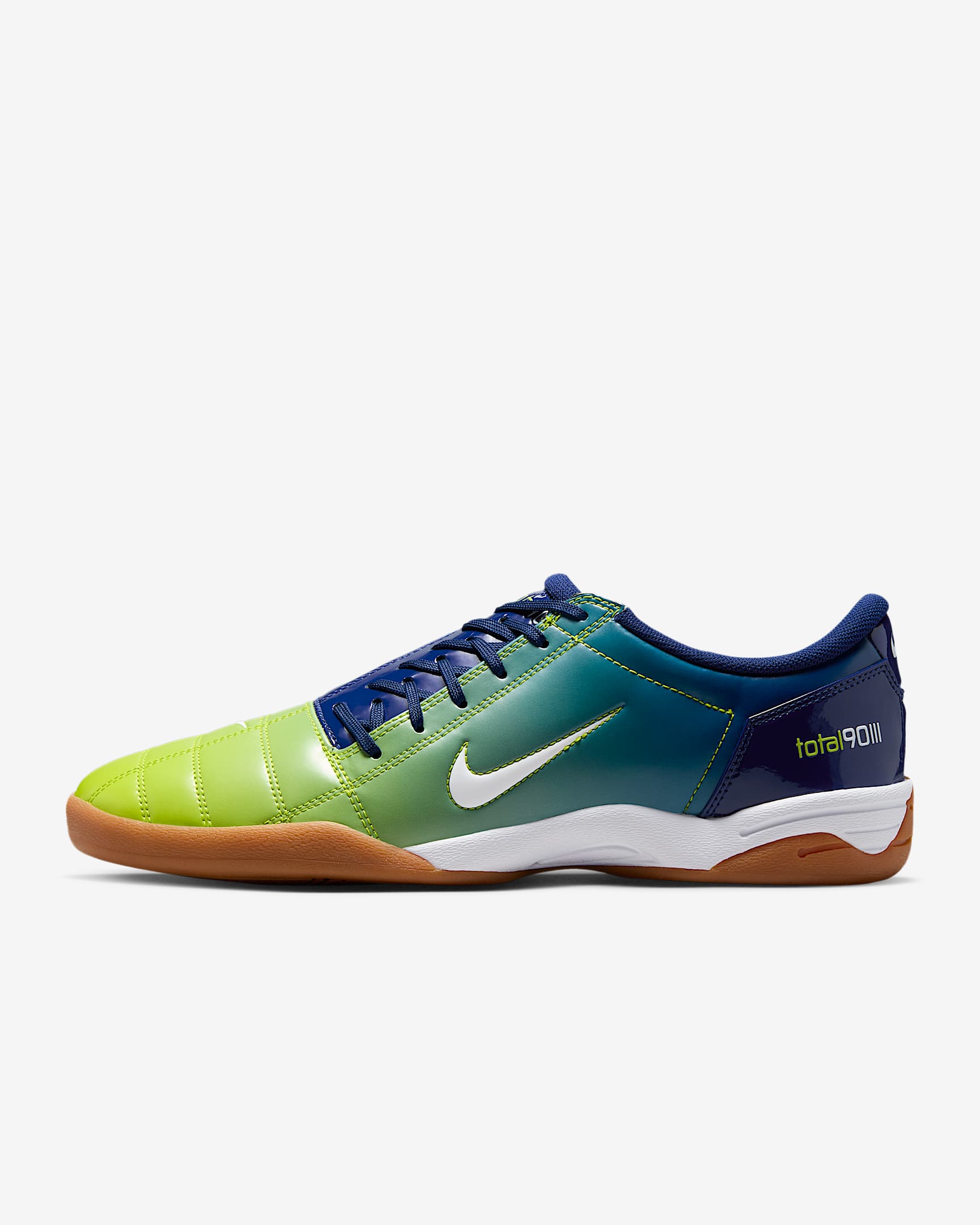 Nike Total 90 Zapatillas - Hombre - Blue Void/Atomic Green/Gum Medium Brown/Blanco