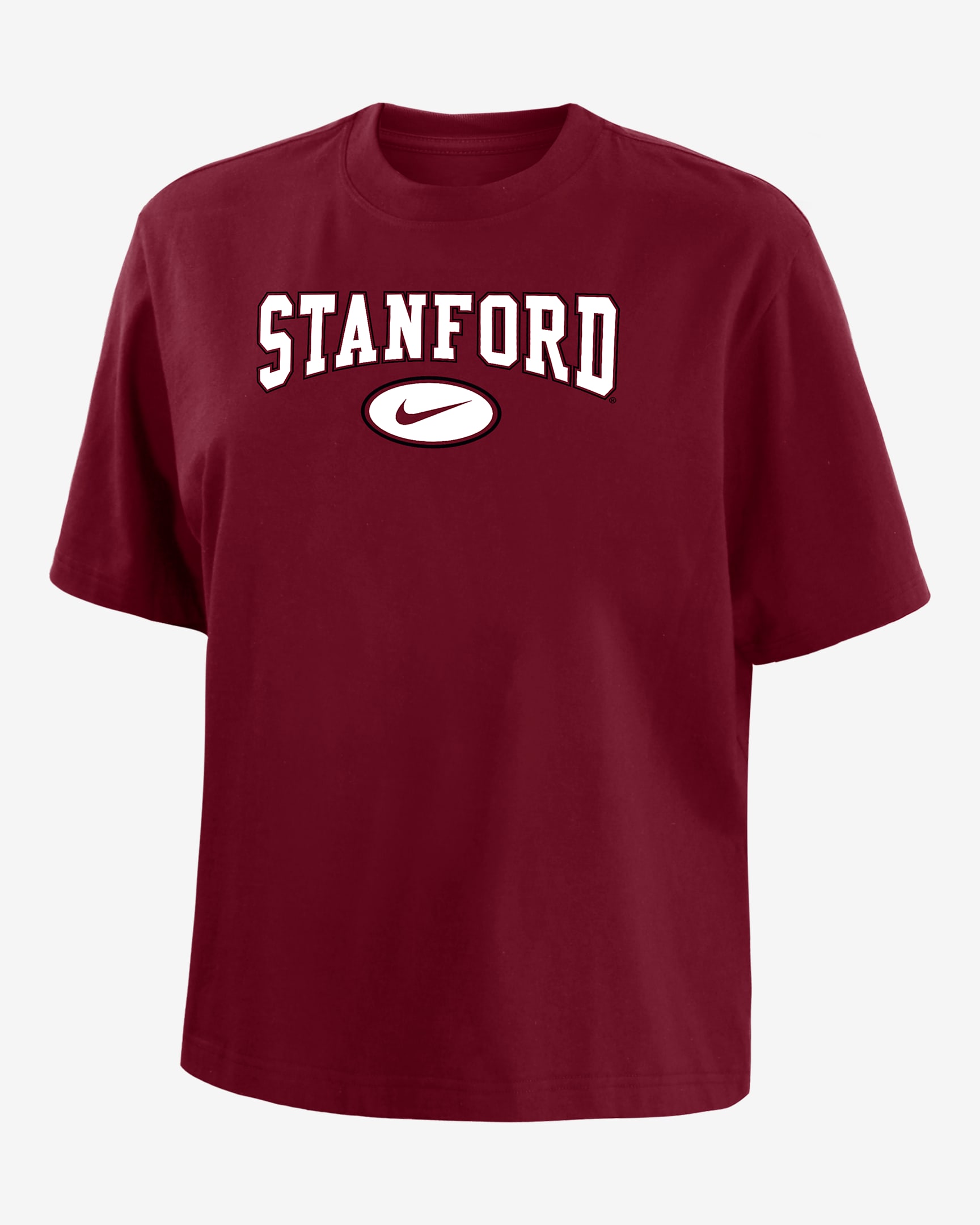 Stanford Women's Nike College Boxy T-Shirt - Crimson