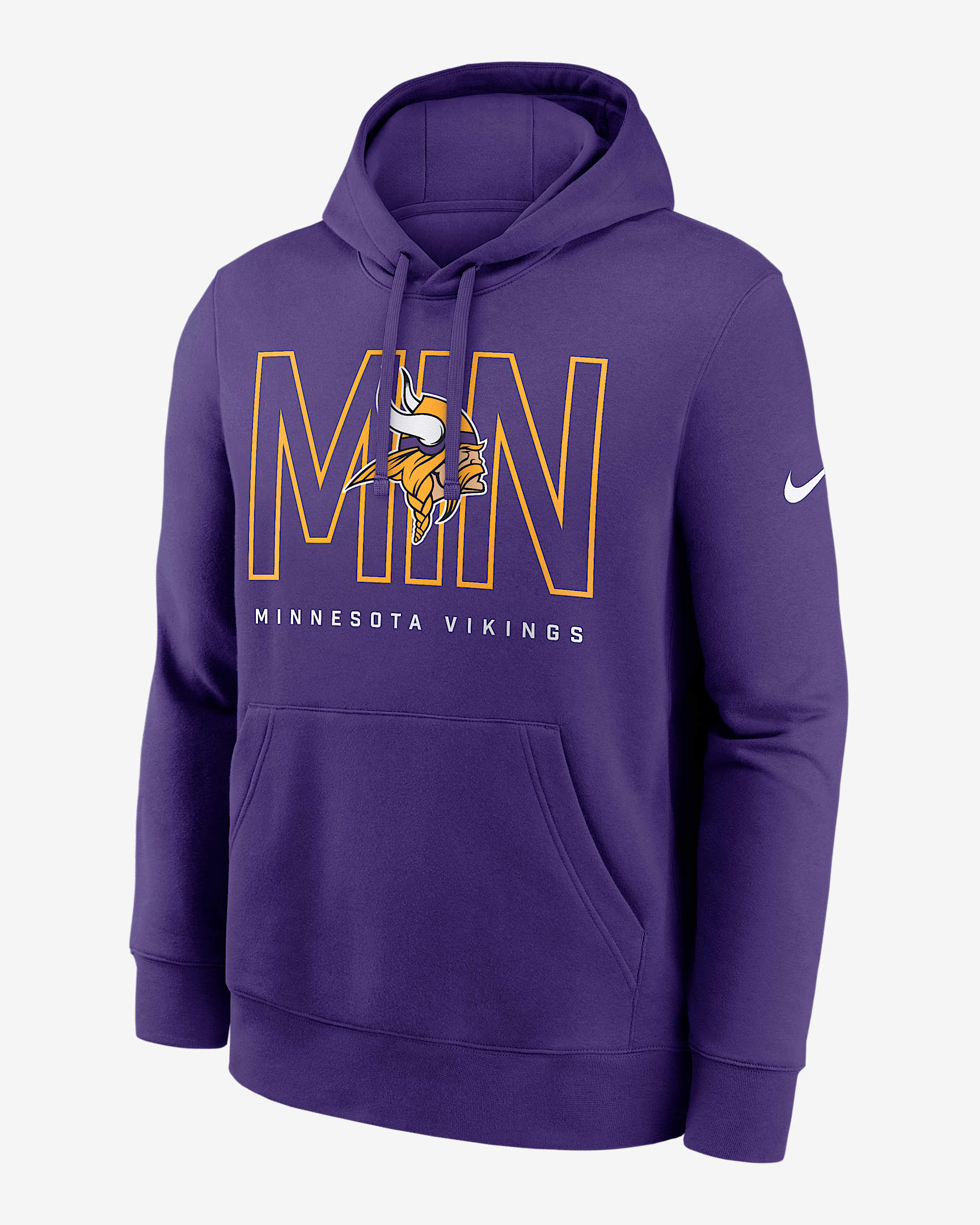 Minnesota Vikings Busted Play Club Men's Nike NFL Pullover Hoodie - Purple