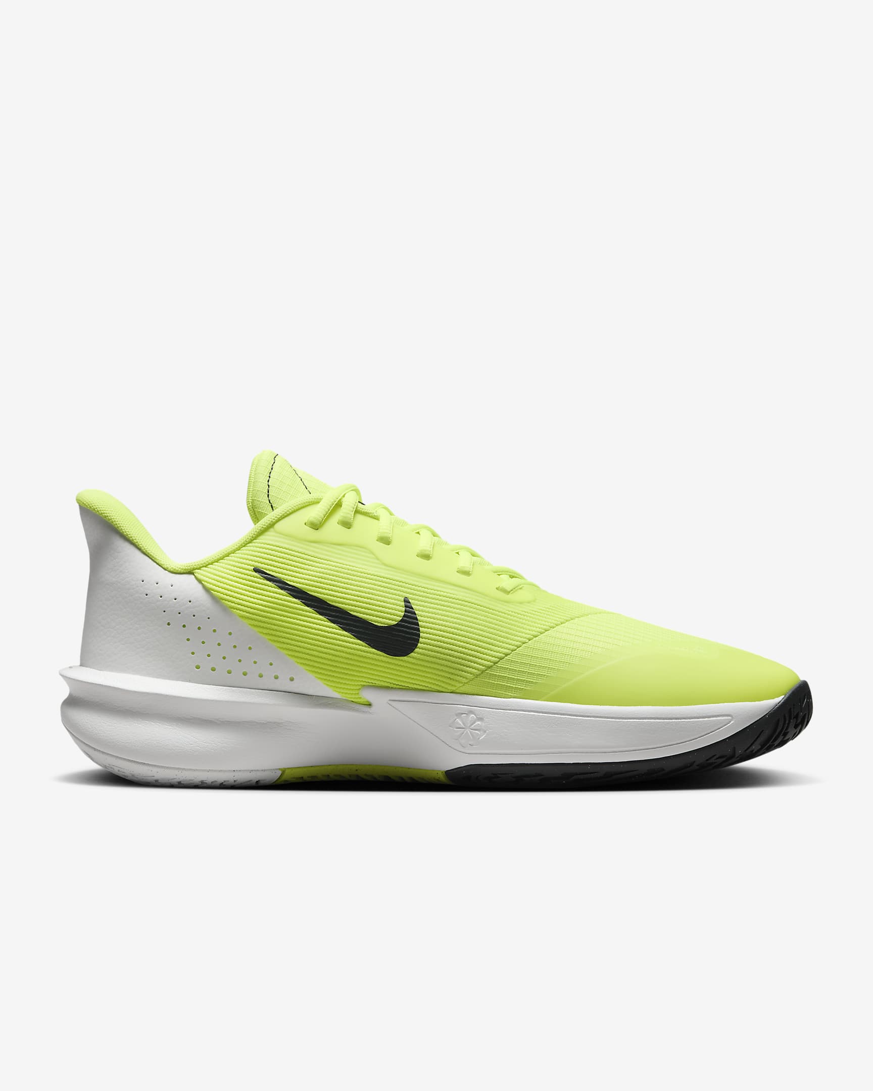 Chaussure de basket Nike Precision 7 pour homme - Volt/Summit White/Barely Volt/Dark Smoke Grey