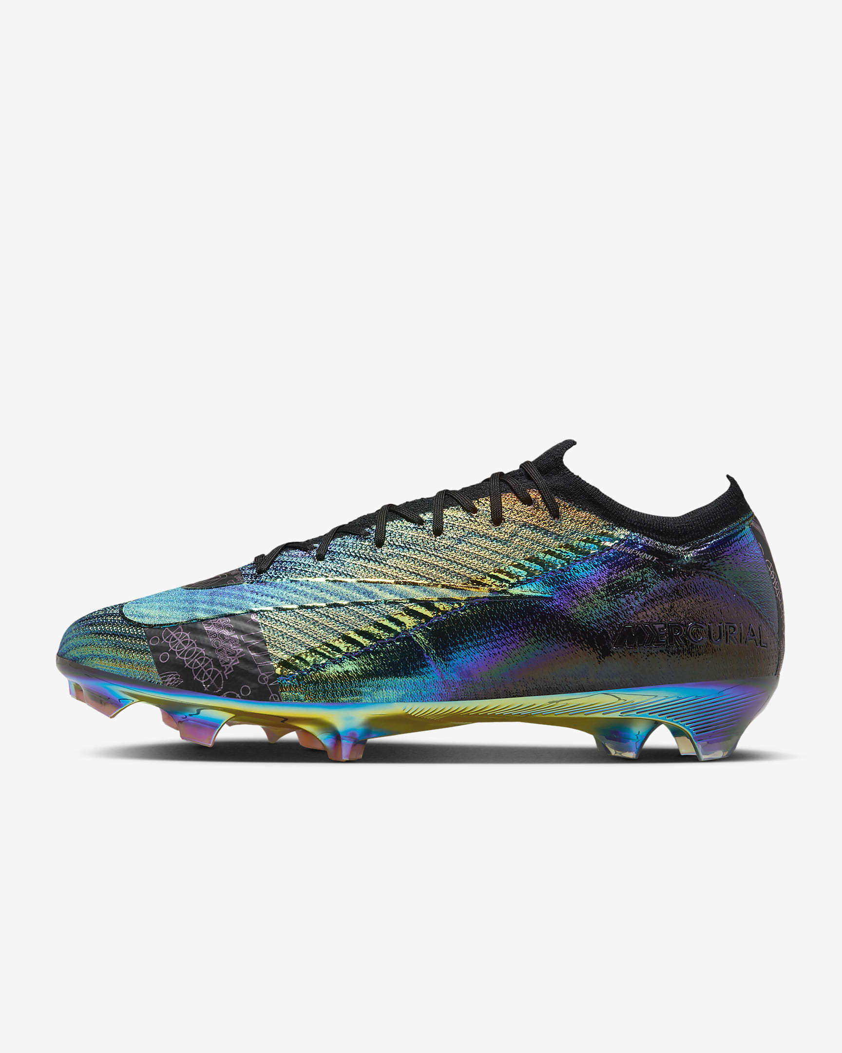 Nike Mercurial Vapor 16 Elite SE FG Low-Top Football Boot - Black/Black