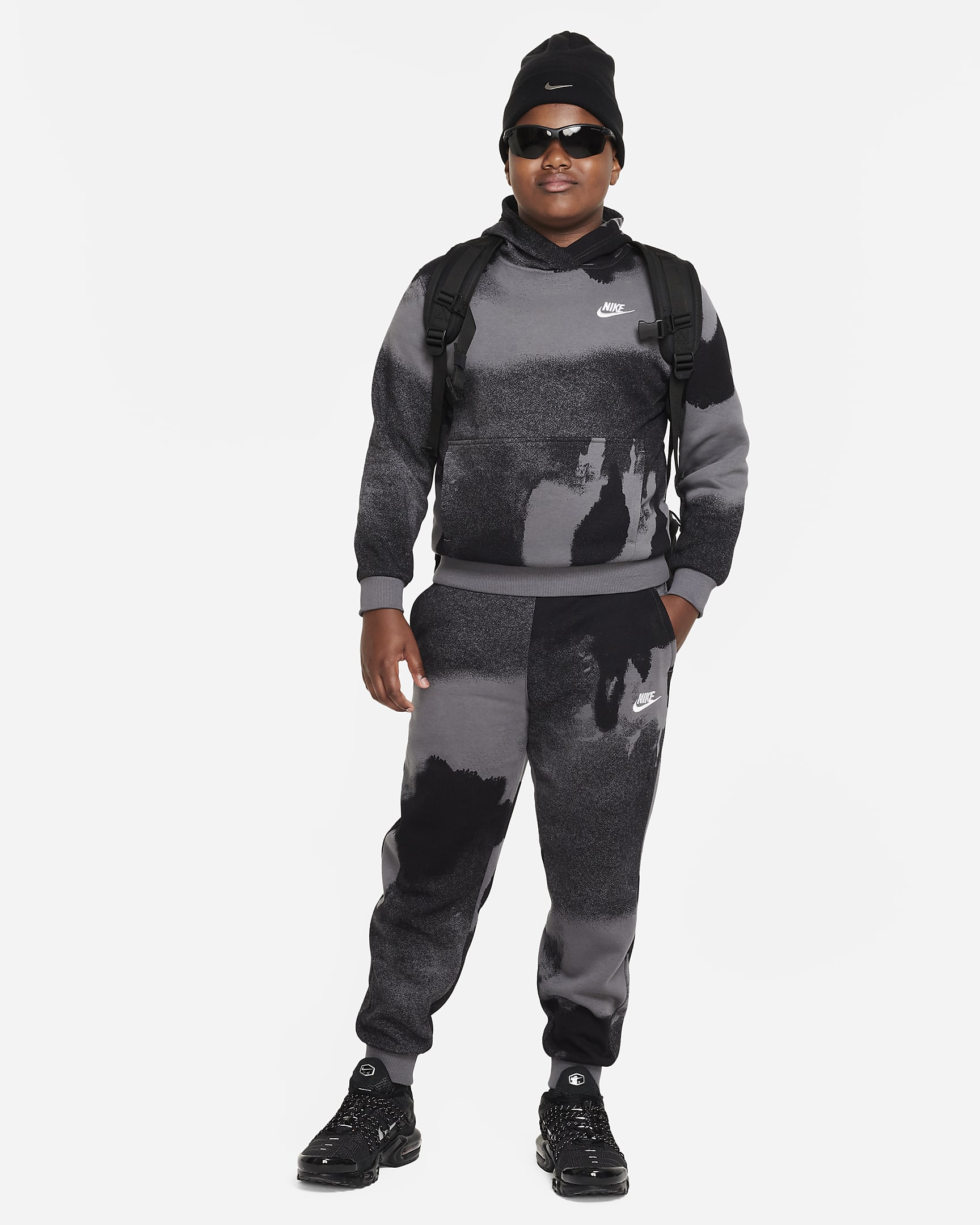 Pantalon de jogging à imprimé Nike Sportswear Club Fleece pour ado (taille élargie). Nike CA