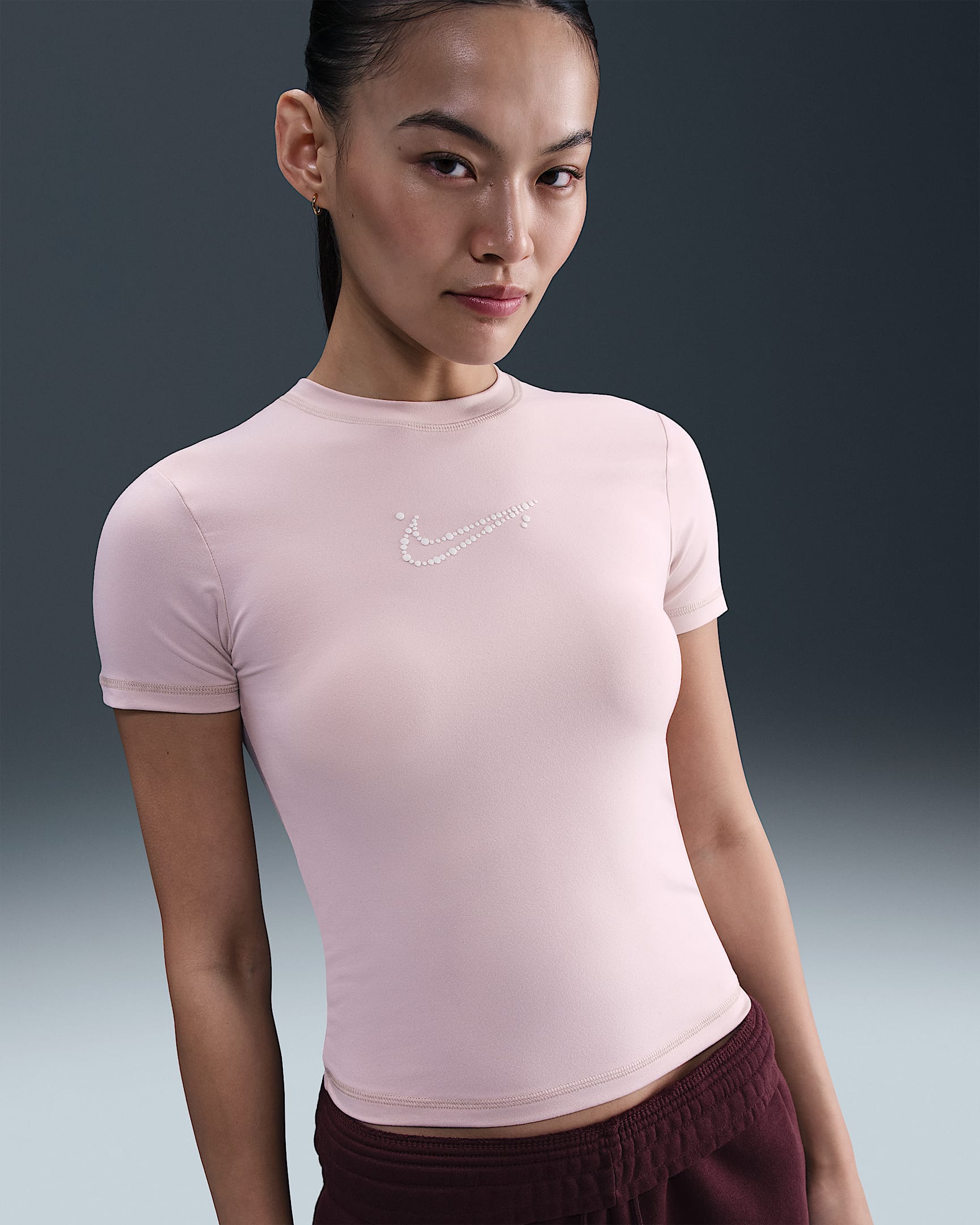 Nike Sportswear Women's Tight Cropped T-Shirt - Silt Red