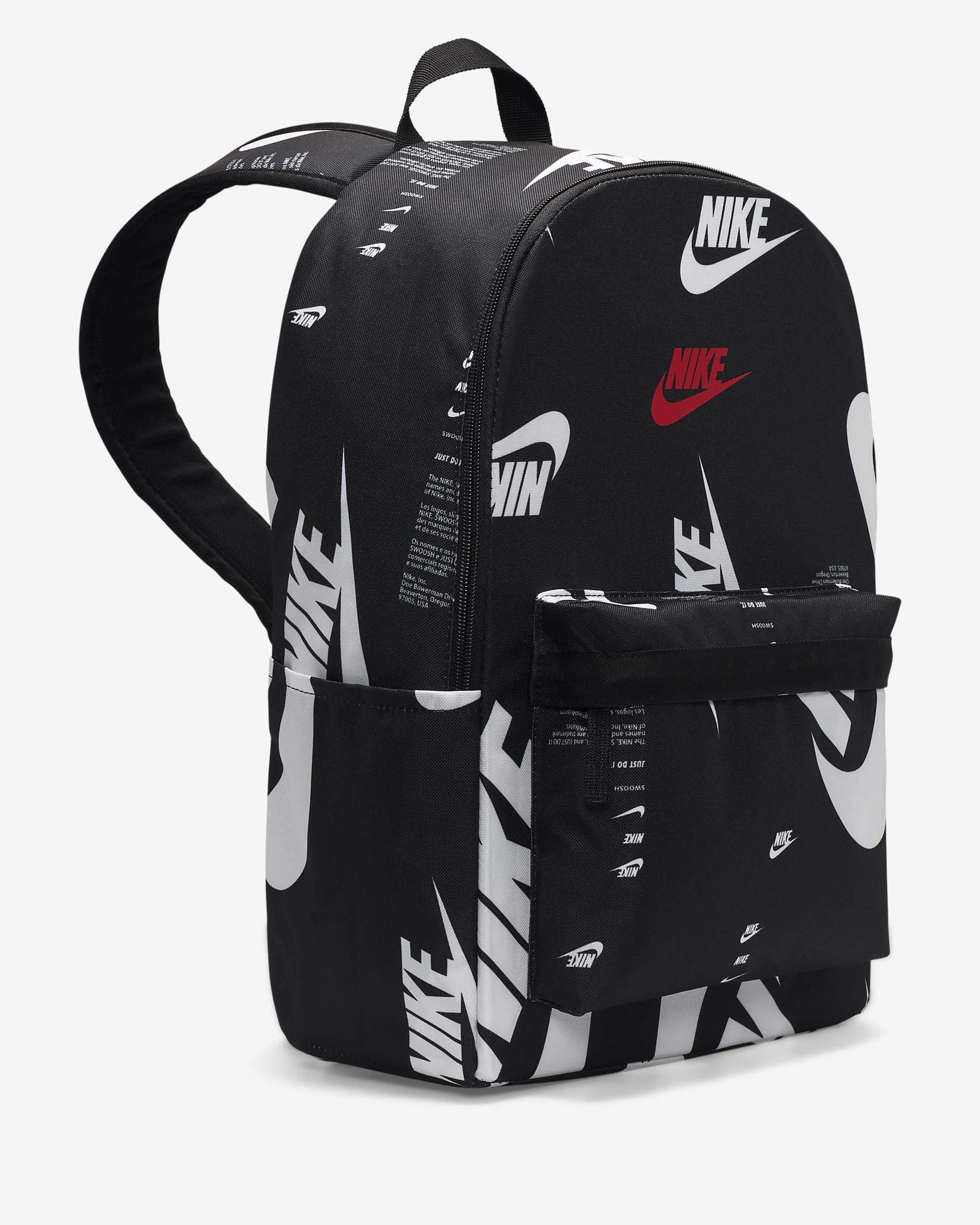 Nike Heritage Backpack (25L) - Black/Black/University Red