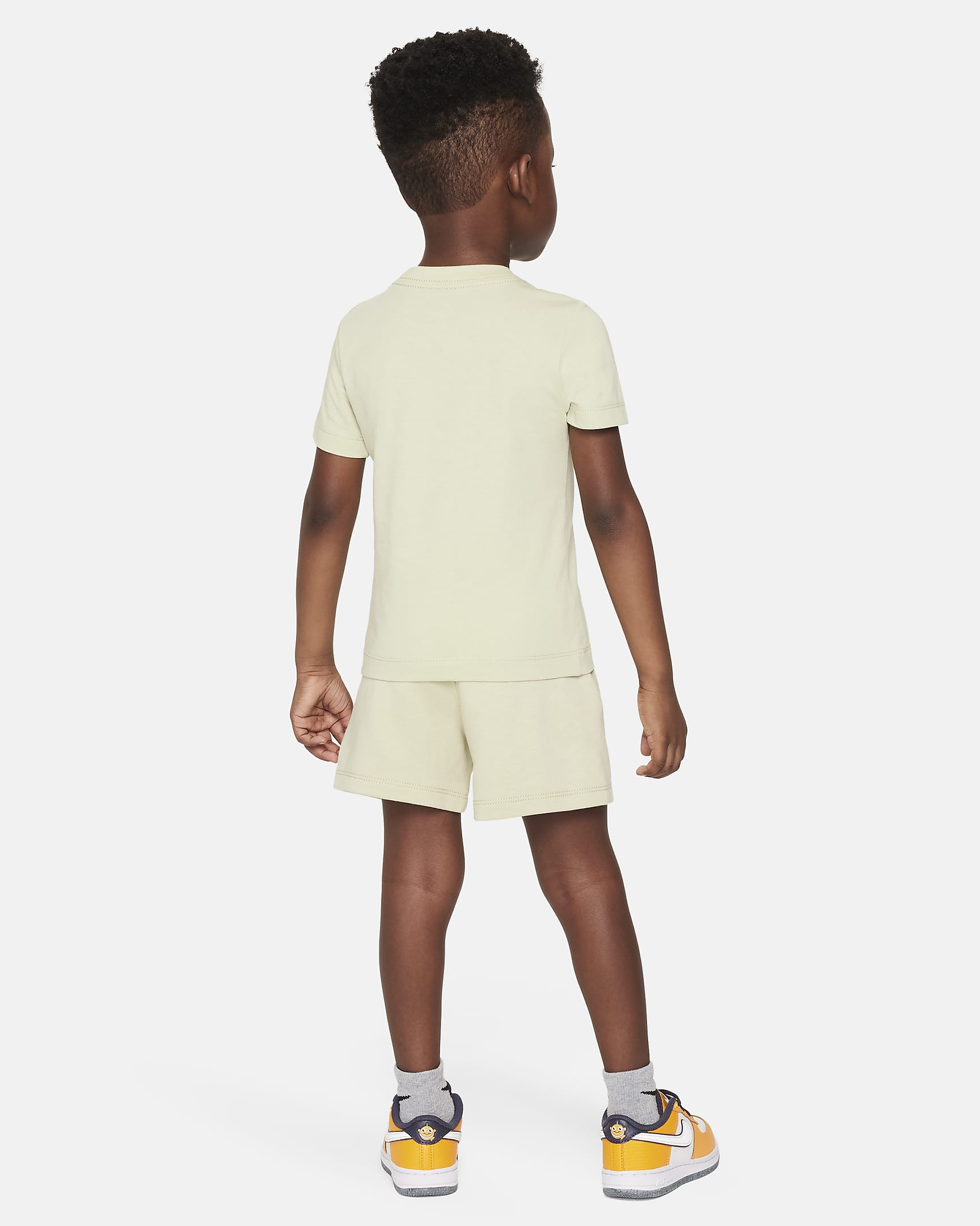 Nike Club Toddler Knit Shorts Set - Olive Aura