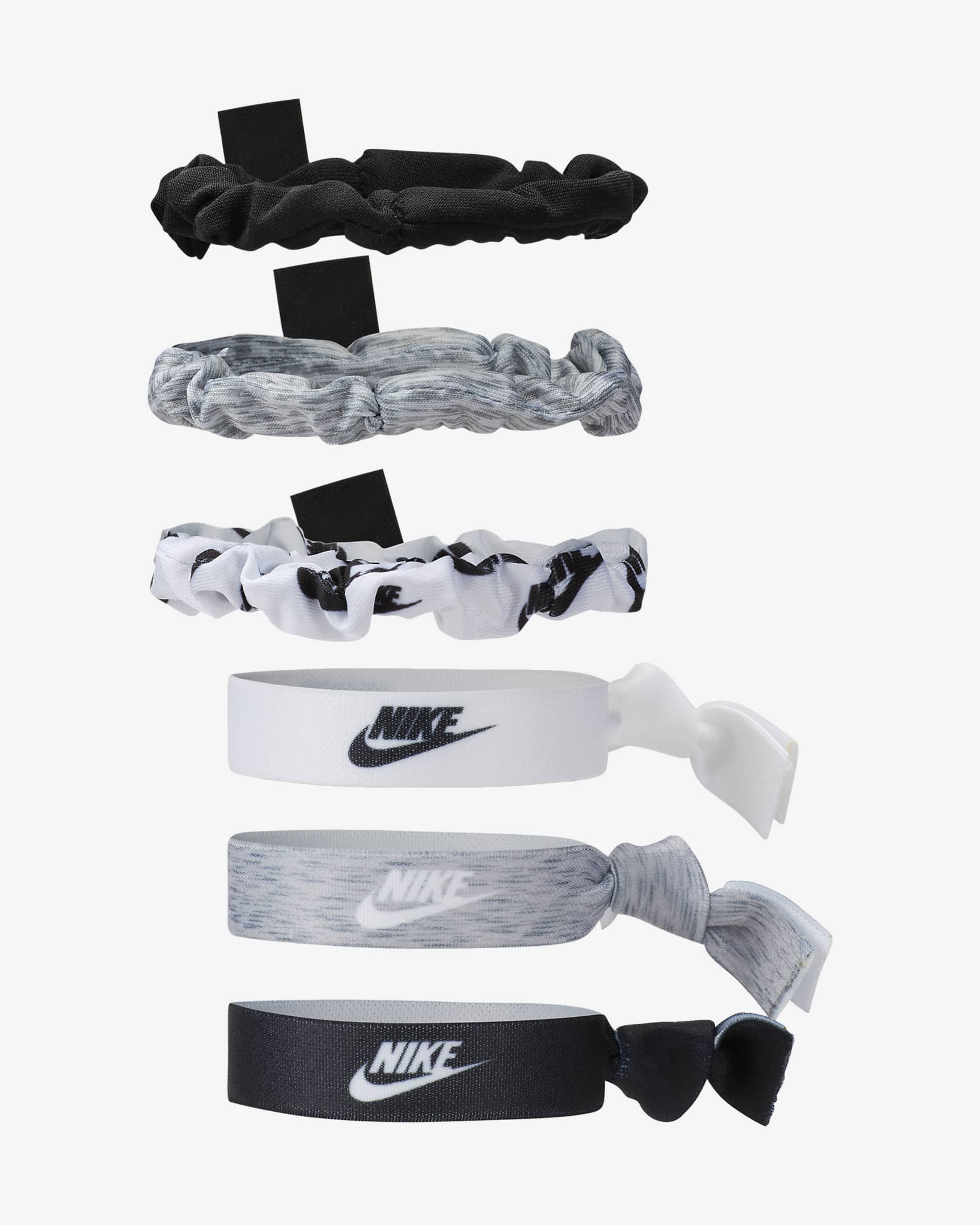 Nike Velvet and Elastic Hairbands (6 Pack). Nike.com
