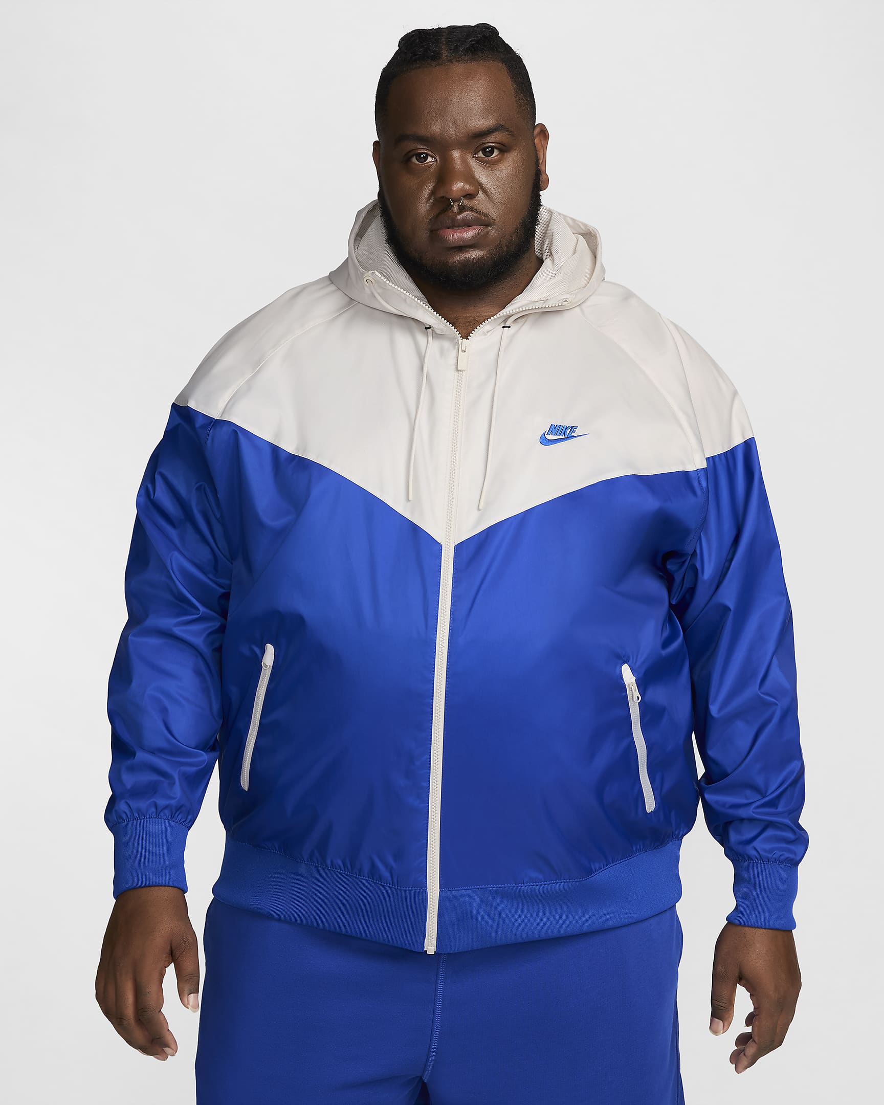 Nike Sportswear Windrunner Men's Hooded Jacket - Game Royal/Light Orewood Brown/Game Royal