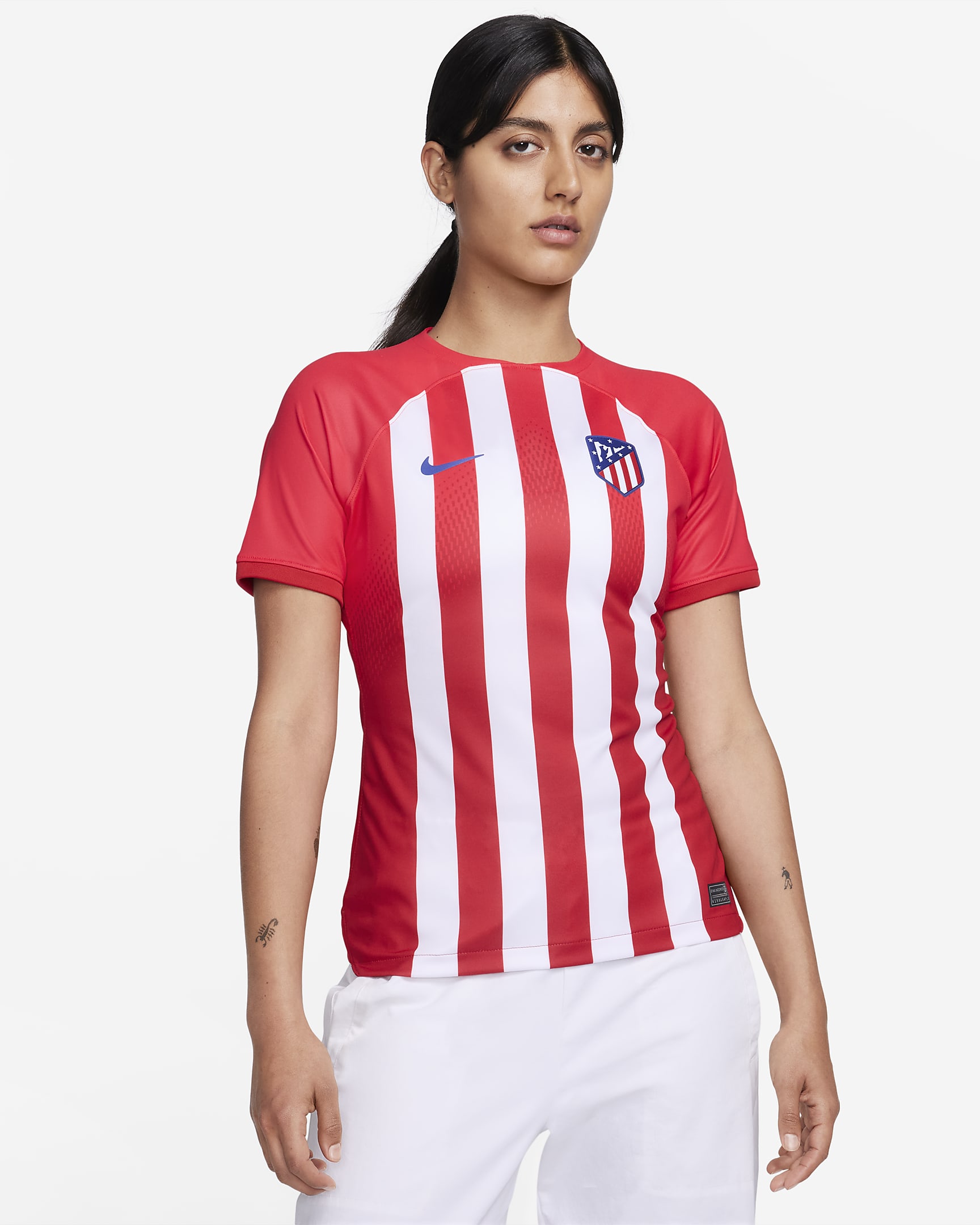 Atlético Madrid 2023/24 Stadium Home Women's Nike Dri-FIT Soccer Jersey - Sport Red/Global Red/White/Old Royal