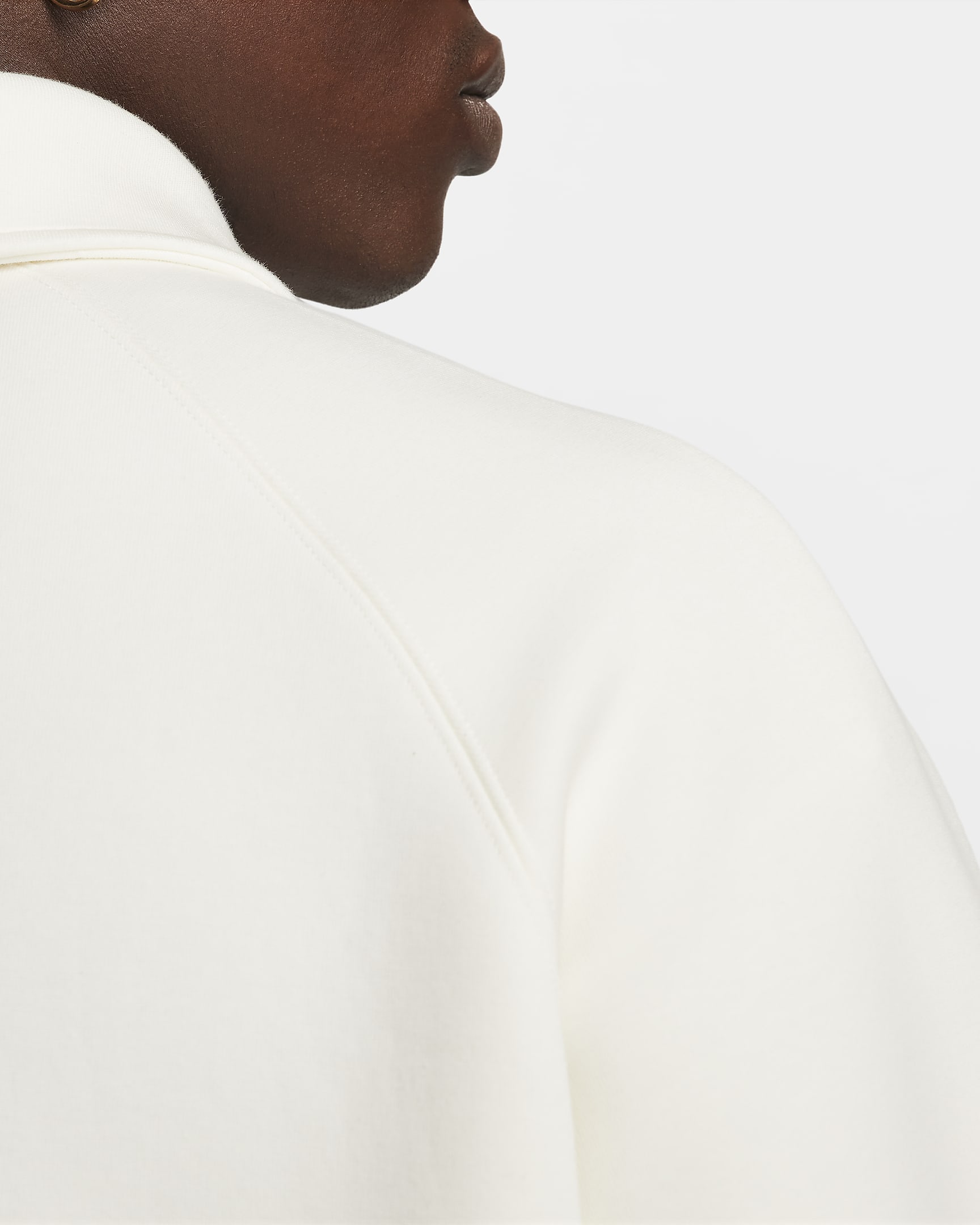 Nike Tech Fleece Reimagined overdel med 1/2 glidelås til herre - Sail