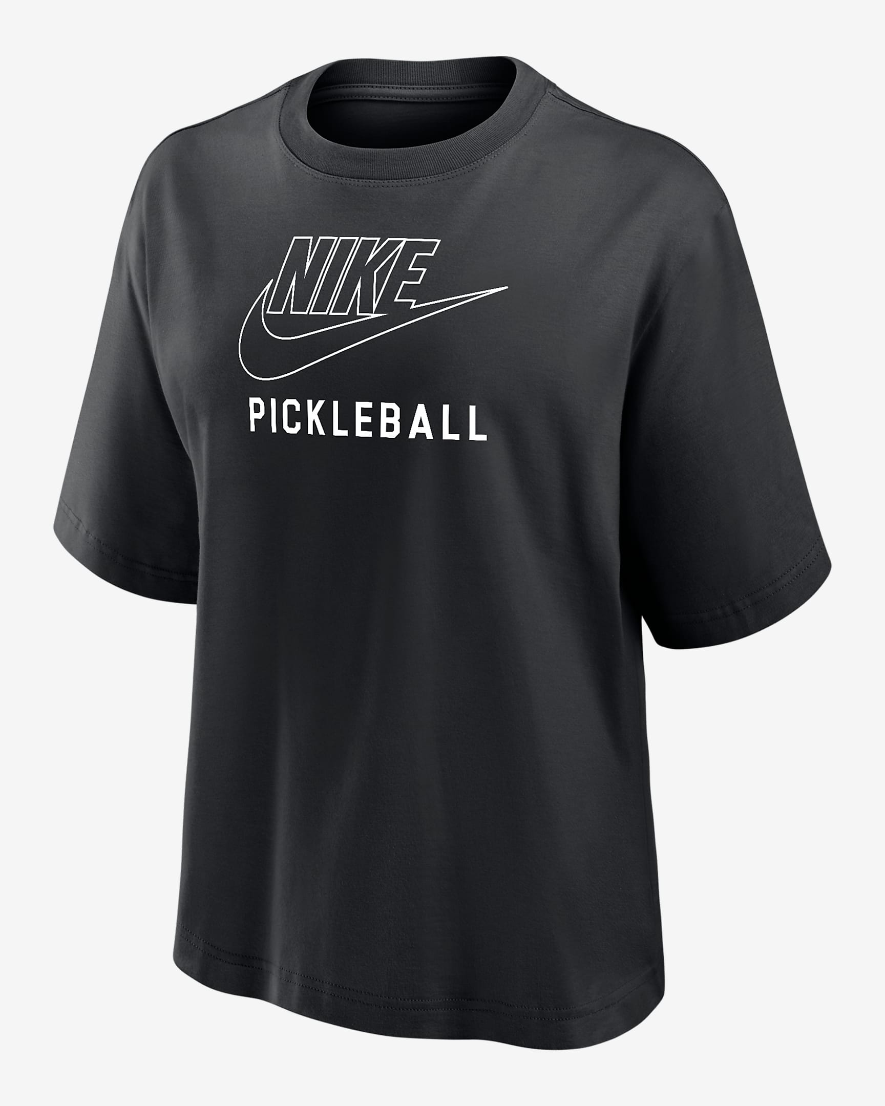 Nike Swoosh Women's Pickleball Boxy T-Shirt - Black