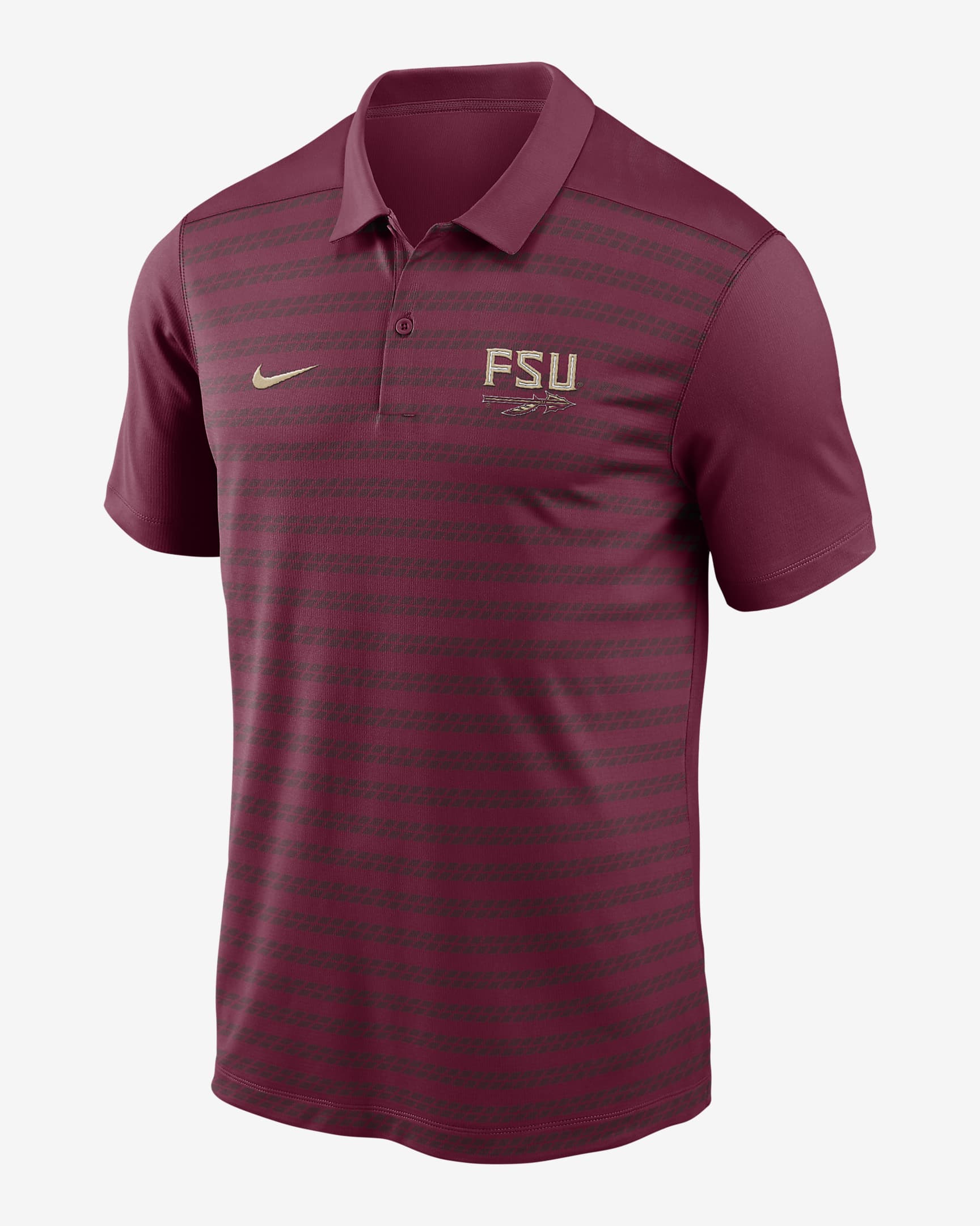 Polo universitario Nike Dri-FIT para hombre Florida State Seminoles Sideline Victory - Granate