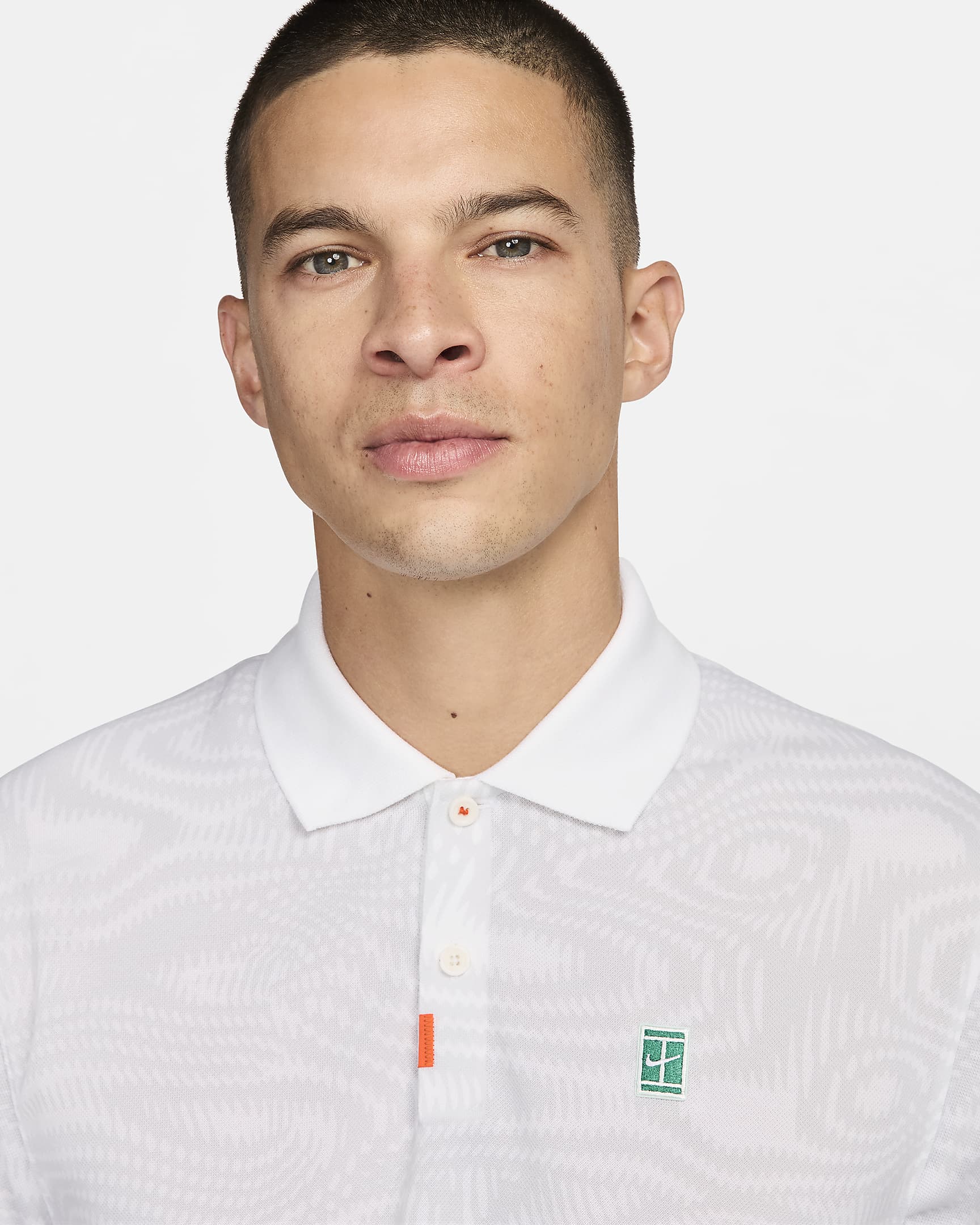 Polo de tenis Dri-FIT para hombre The Nike Polo Heritage - Blanco/Blanco