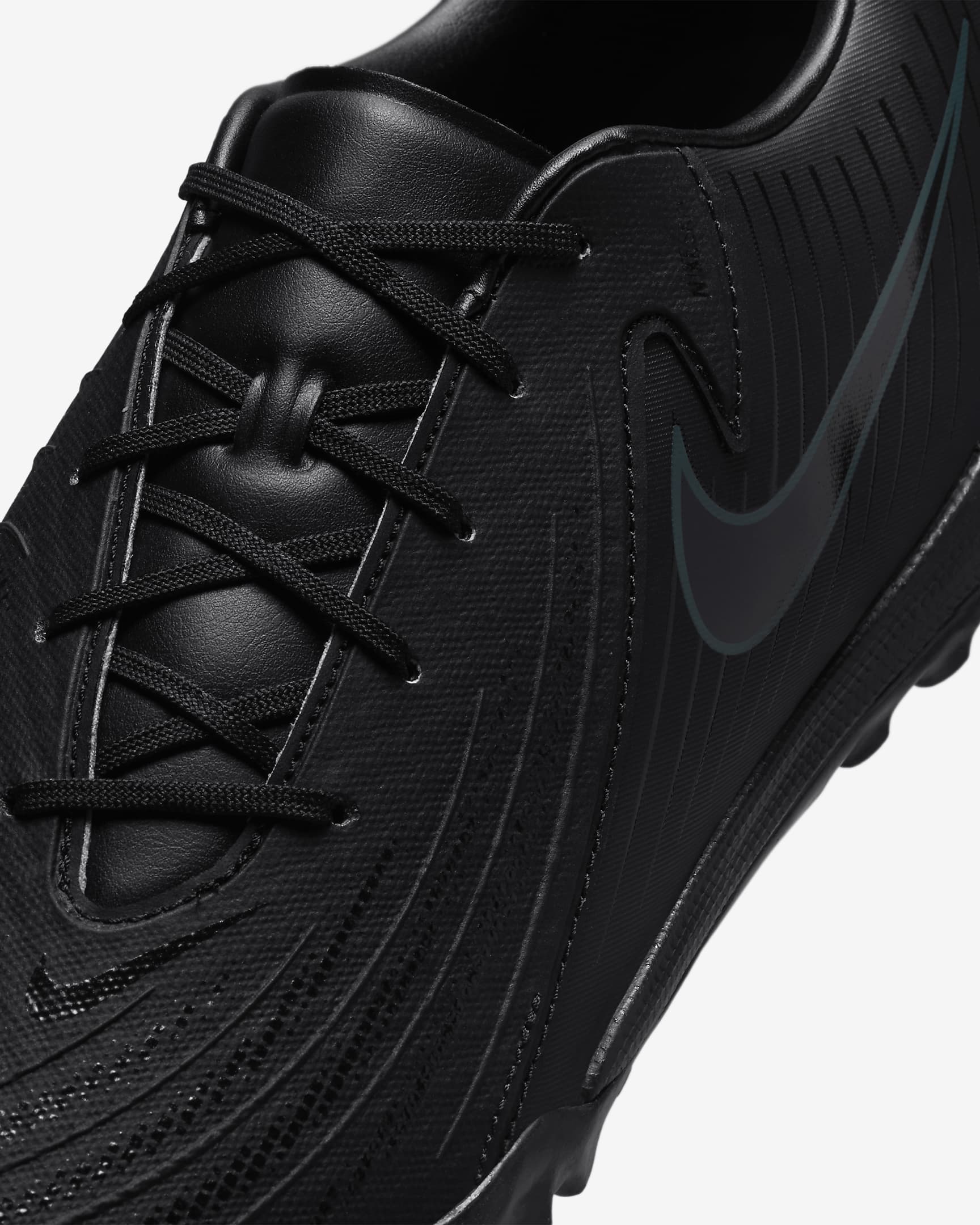 Chaussure de foot basse TF Nike Phantom GX 2 Academy - Noir/Deep Jungle/Noir