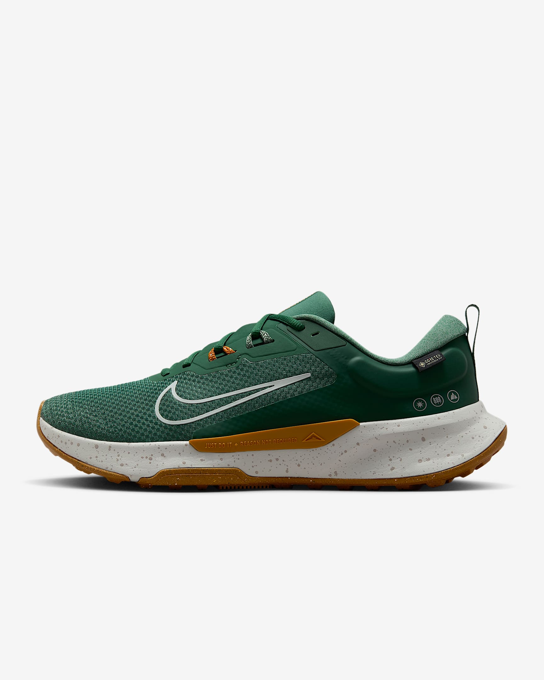 Nike Juniper Trail 2 GORE-TEX Men's Waterproof Trail Running Shoes - Fir/Desert Ochre/Bright Crimson/Light Silver