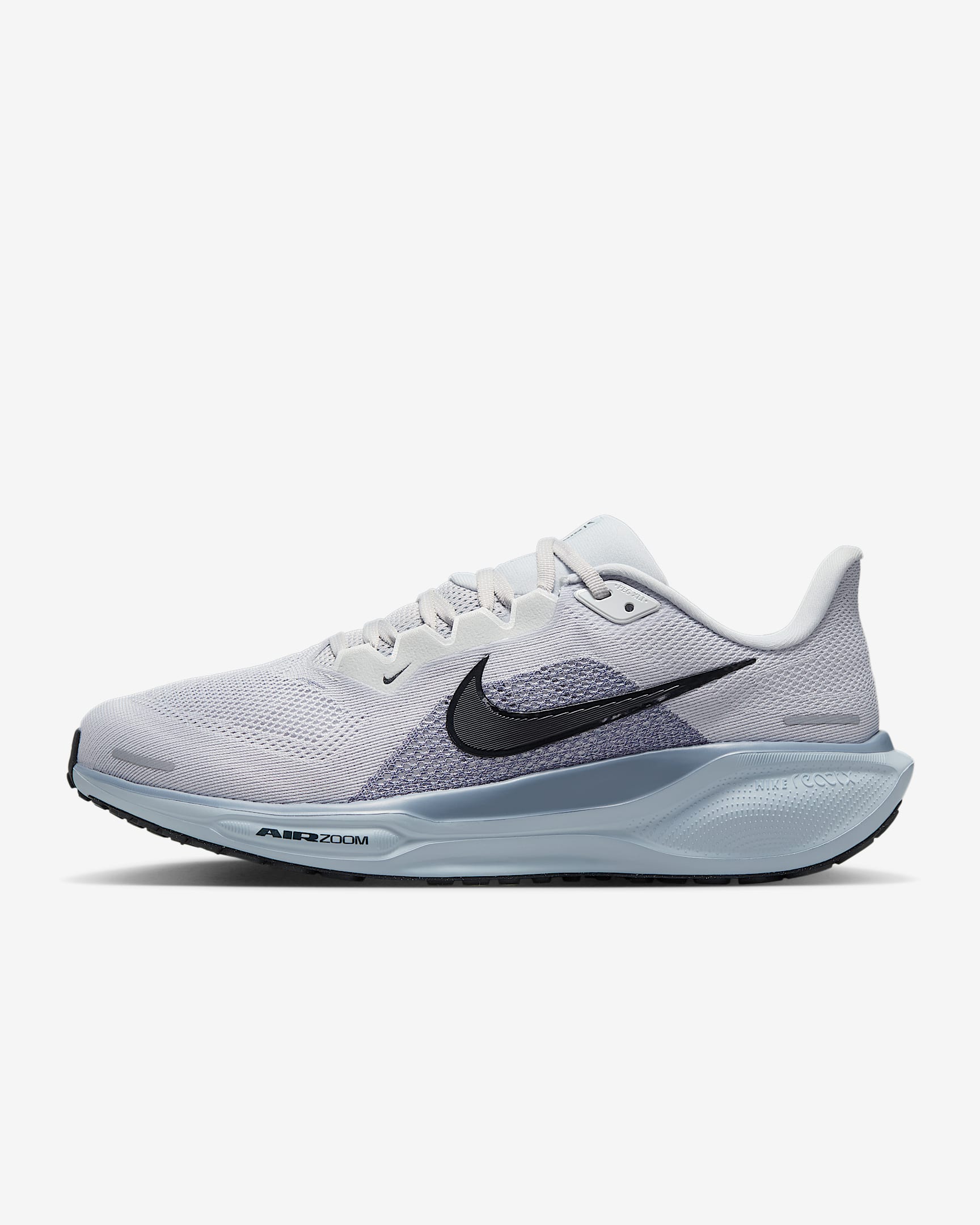 Nike Pegasus 41 Men's Road Running Shoes (Extra Wide) - Pure Platinum/Light Armoury Blue/Anthracite