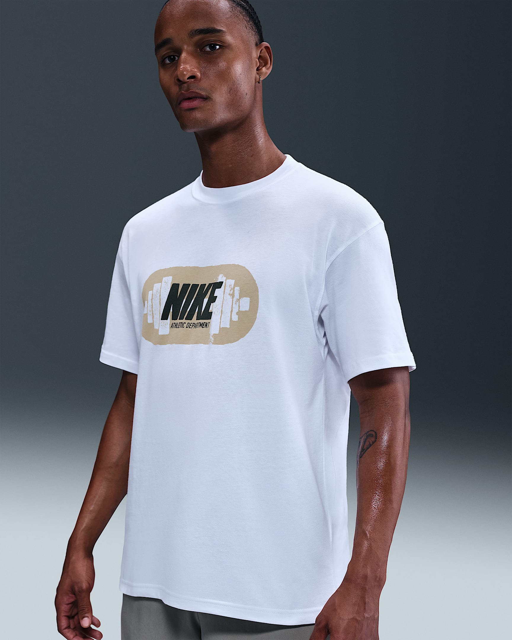 Playera de entrenamiento de tenis Max90 para hombre Nike - Blanco