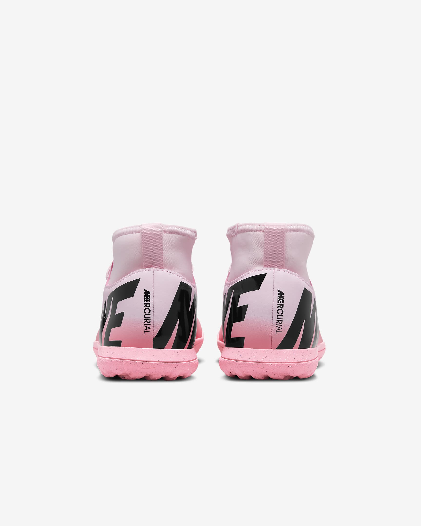 Nike Jr. Mercurial Superfly 9 Club Younger/Older Kids' TF High-Top Football Shoes - Pink Foam/Black