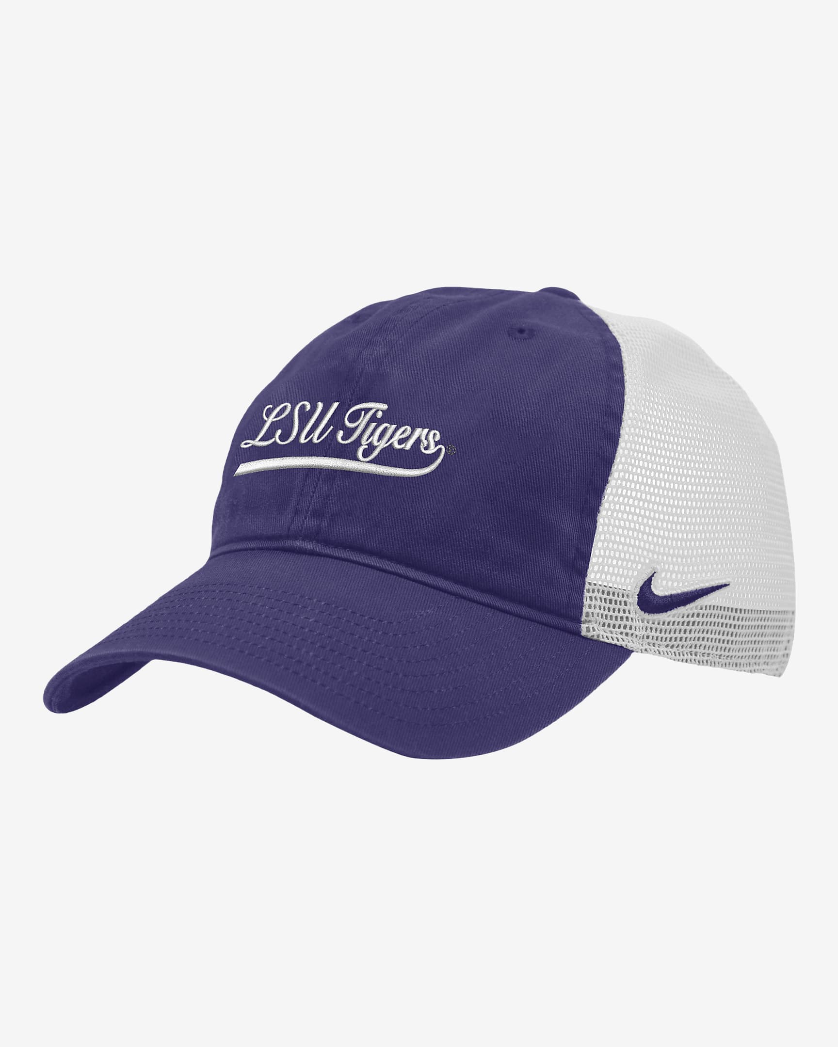 LSU Heritage86 Nike College Trucker Hat - Orchid