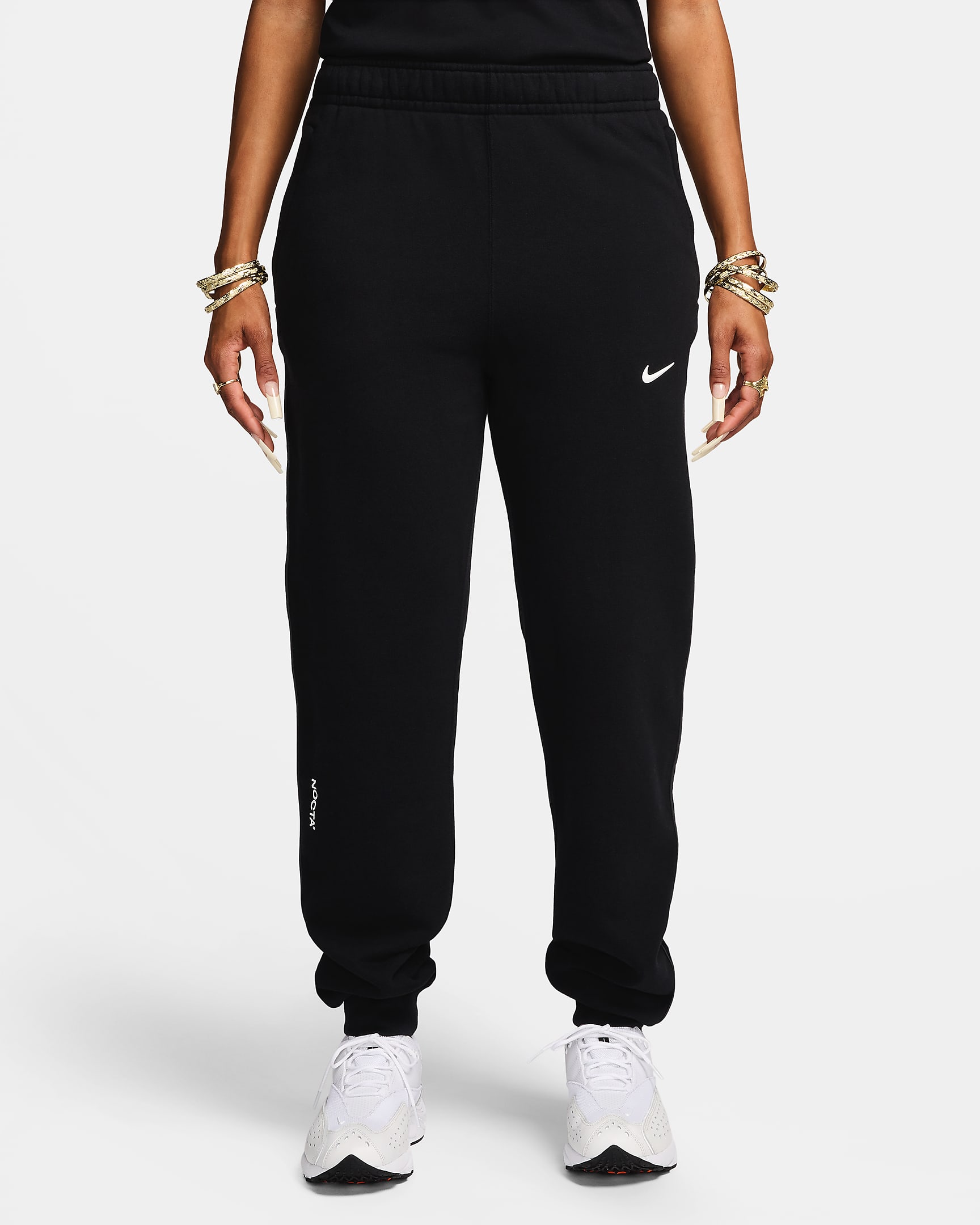 Pants de entrenamiento de tejido Fleece CS NOCTA - Negro/Negro/Blanco