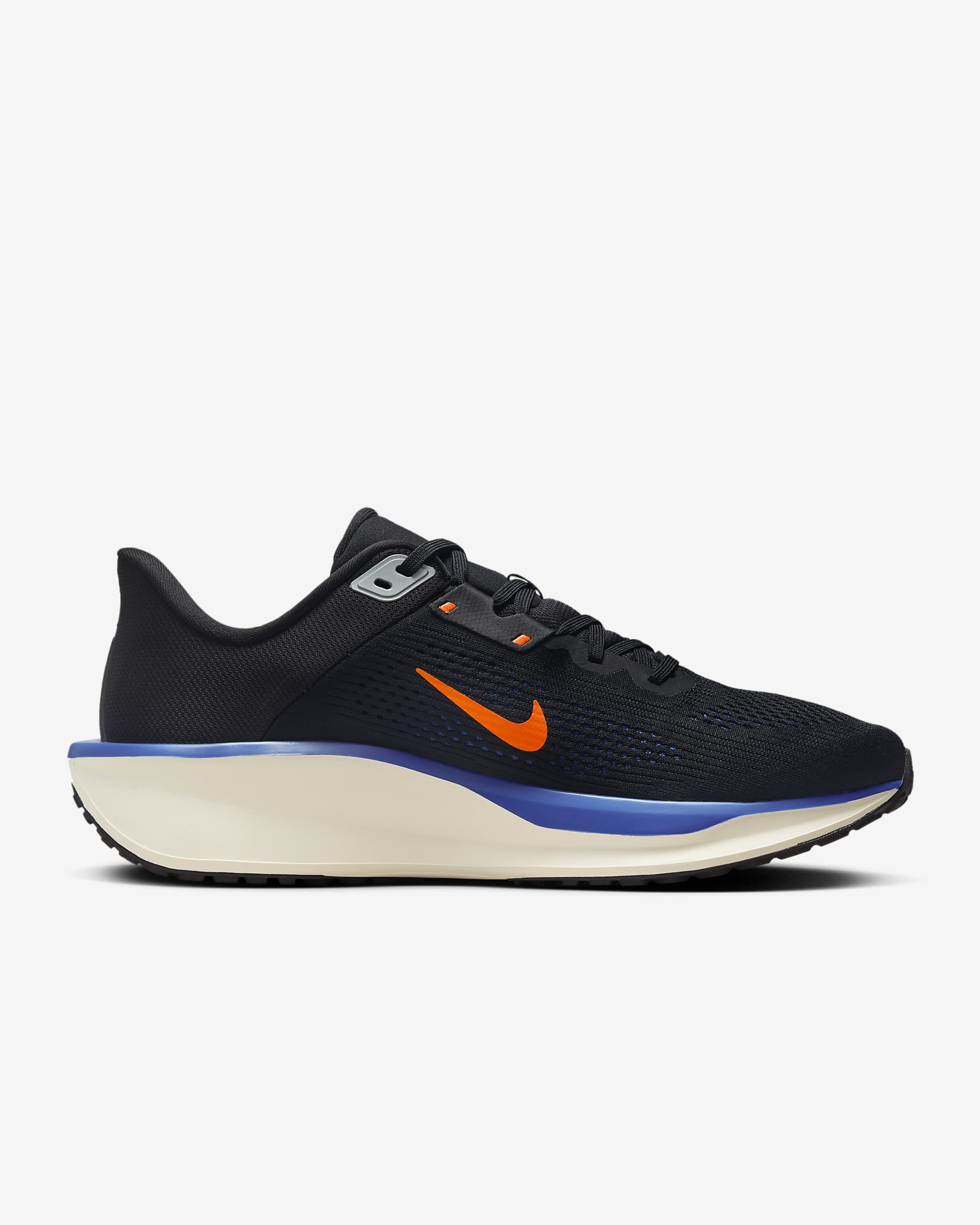 รองเท้าวิ่งโร้ดรันนิ่งผู้ชาย Nike Quest 6 - ดำ/Astronomy Blue/Pale Ivory/Hyper Crimson