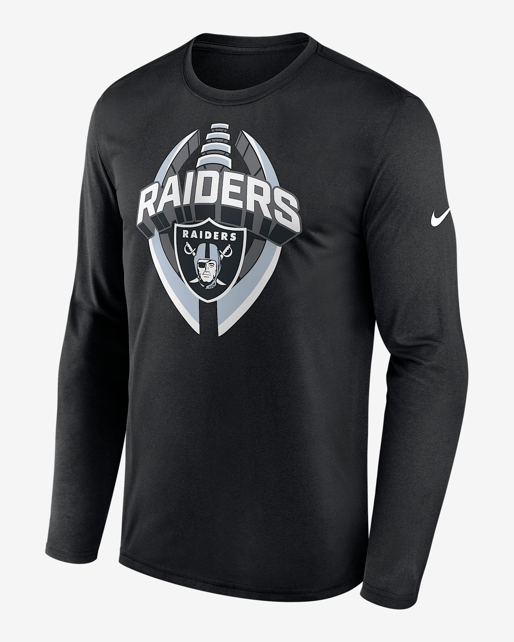 Las Vegas Raiders Legend Icon Men's Nike Dri-FIT NFL Long-Sleeve T-Shirt - Black