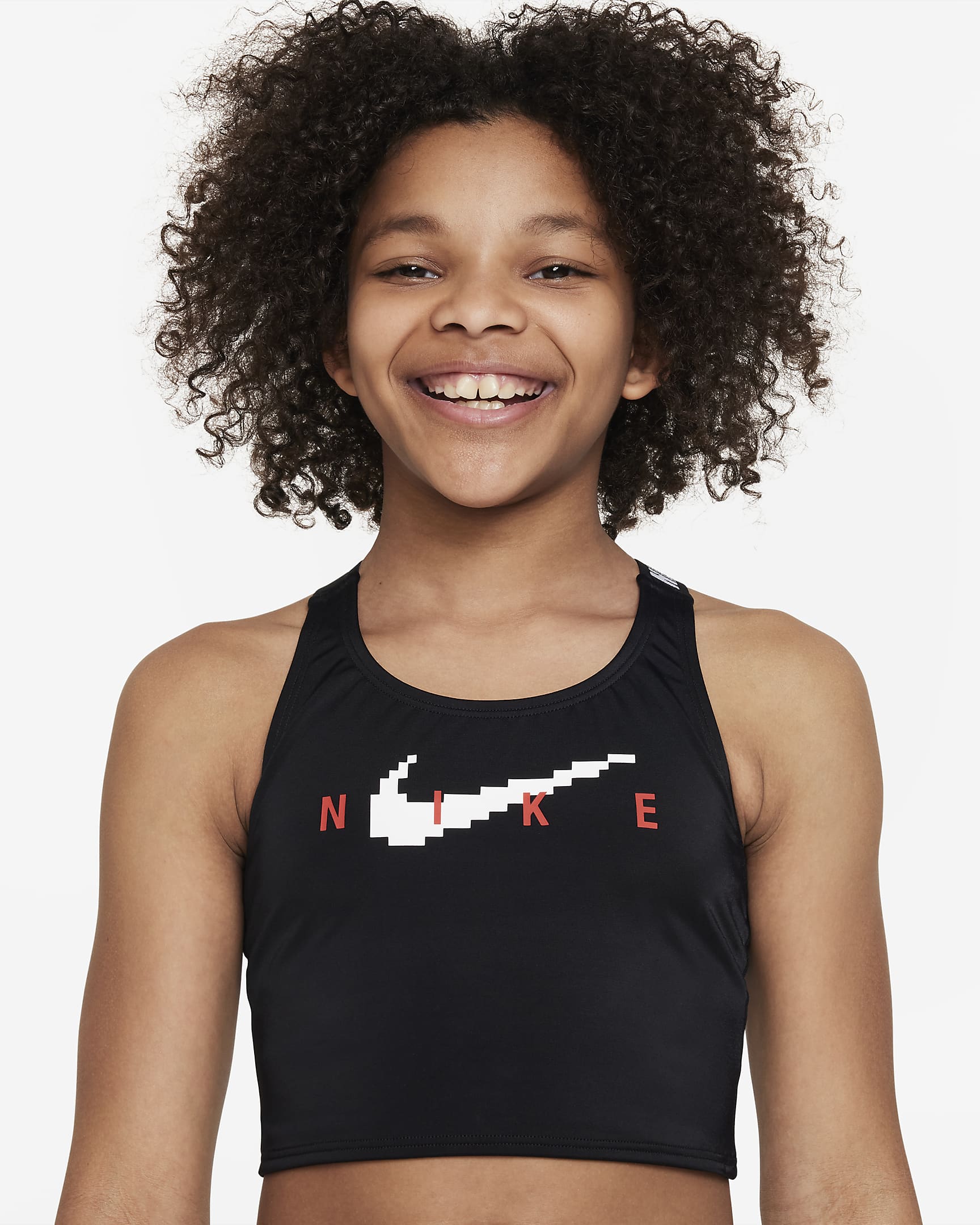 Nike Older Kids' (Girls') Cross-back Midkini Swim Set. Nike IE