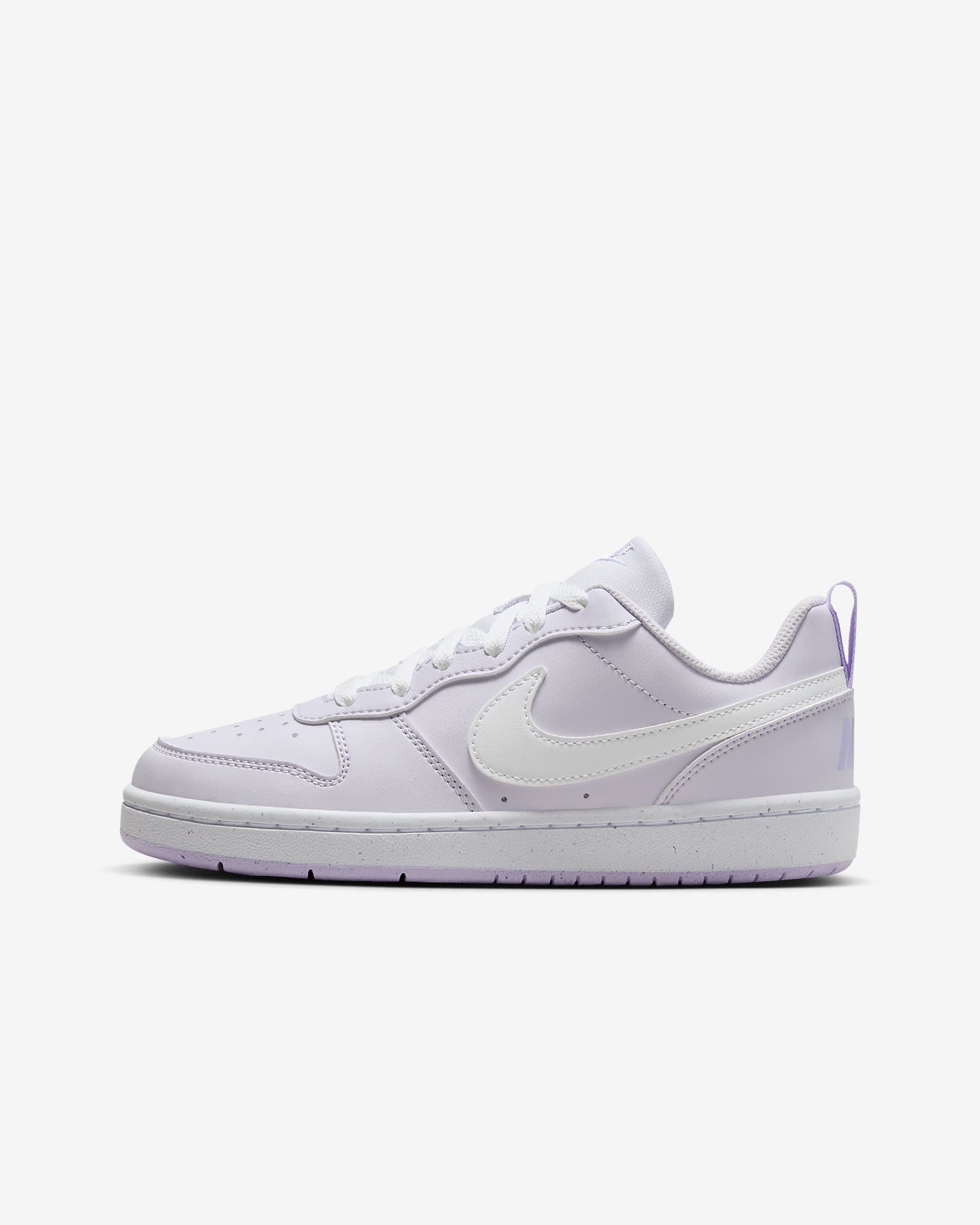 Nike Court Borough Low Recraft Big Kids' Shoes - Barely Grape/Lilac Bloom/White